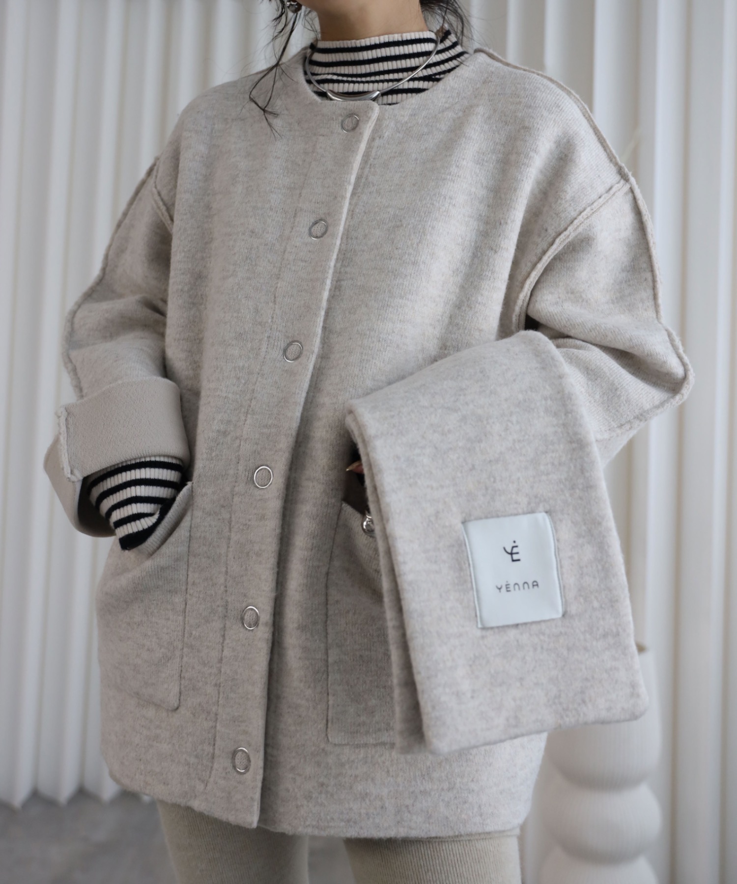 model：155cm. 着用サイズ：FREE