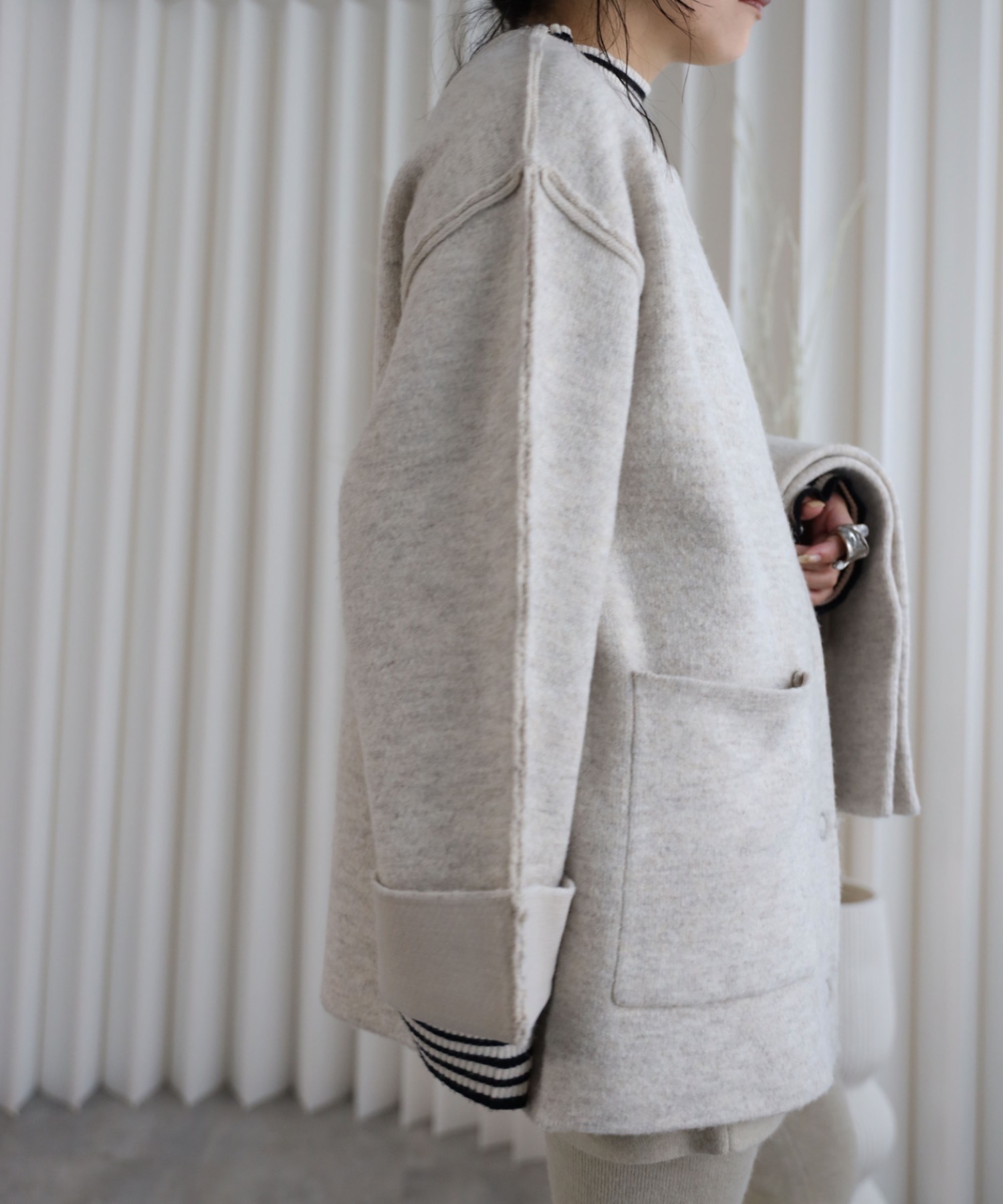 model：155cm. 着用サイズ：FREE