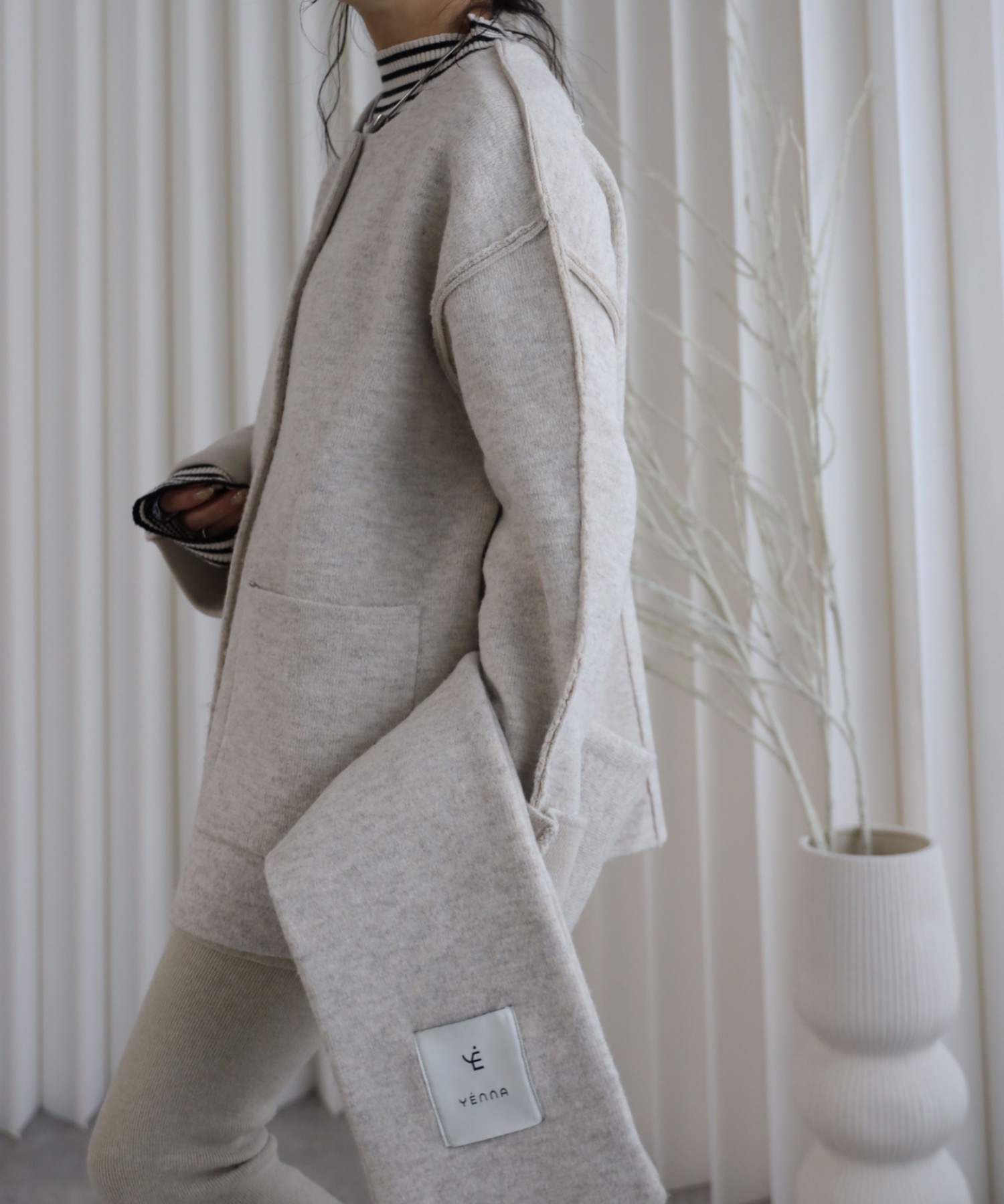 model：155cm. 着用サイズ：FREE
