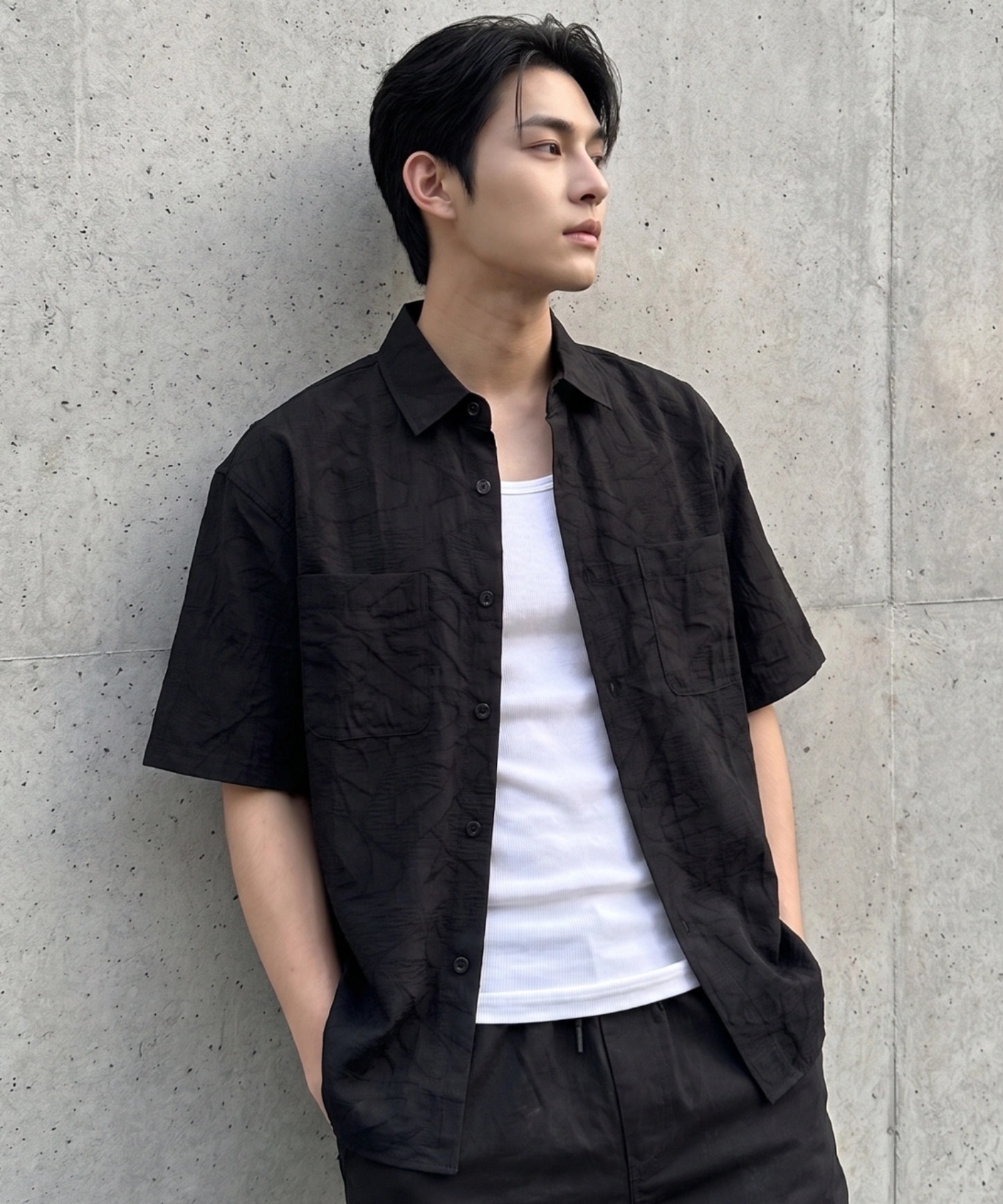 A'GEM/9 × .kom 『BENUSTA/ベヌスタ 』JACQUARD PATTERN SHORT SLEEVE
