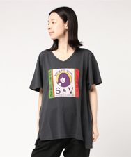 S & V VネックTシャツ