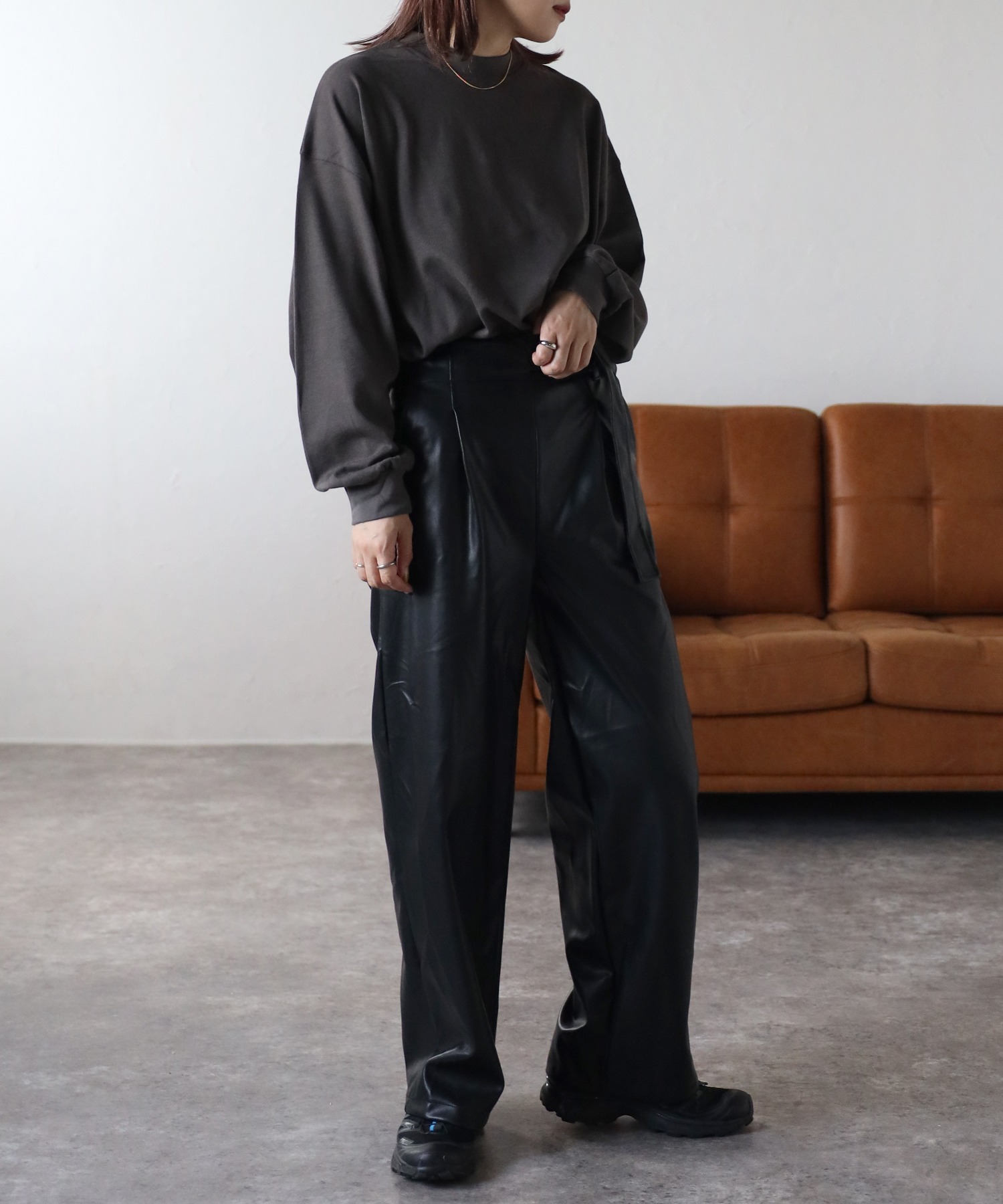 model:158㎝　着用サイズ:FREE