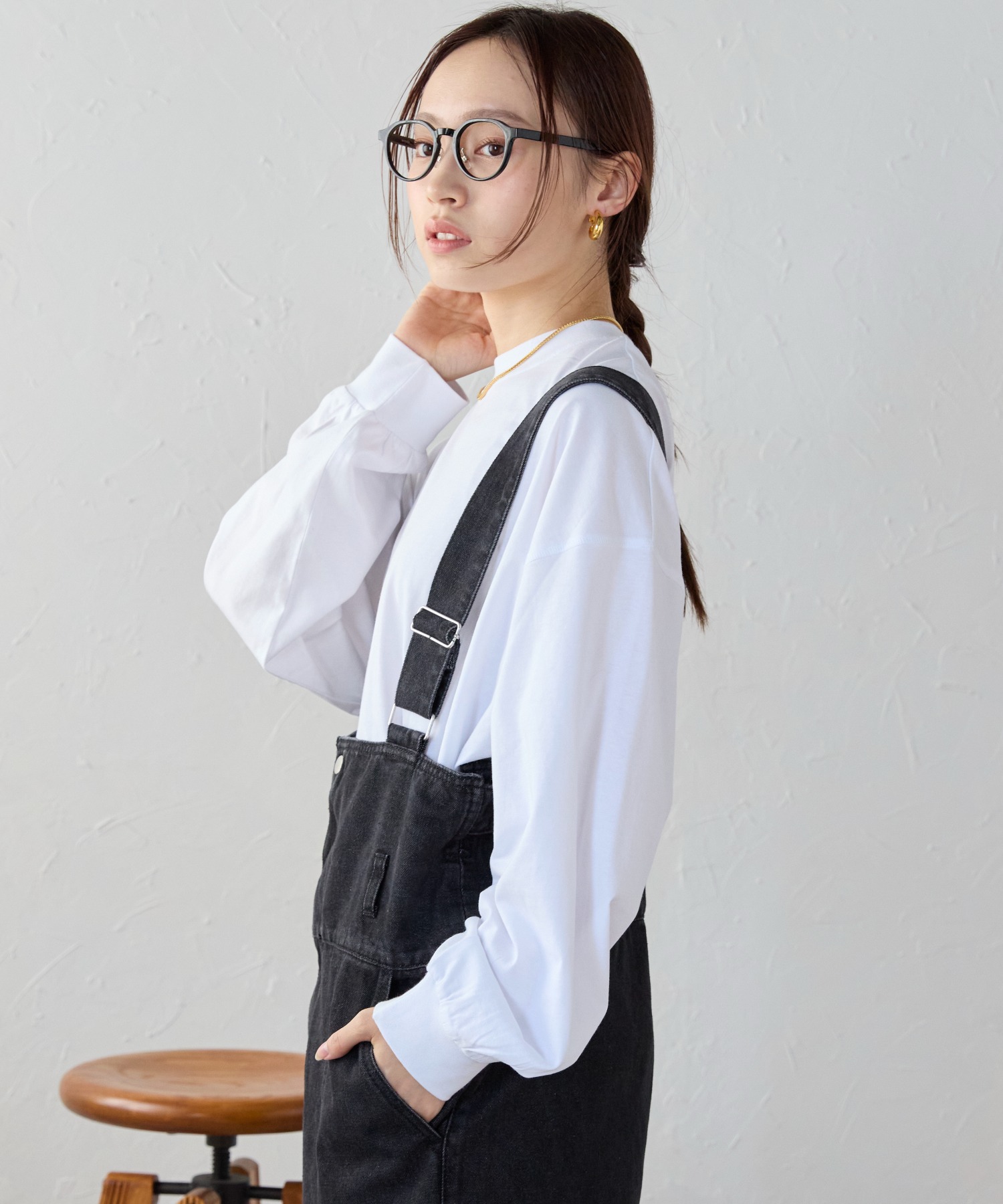 model:158㎝　着用サイズ:FREE