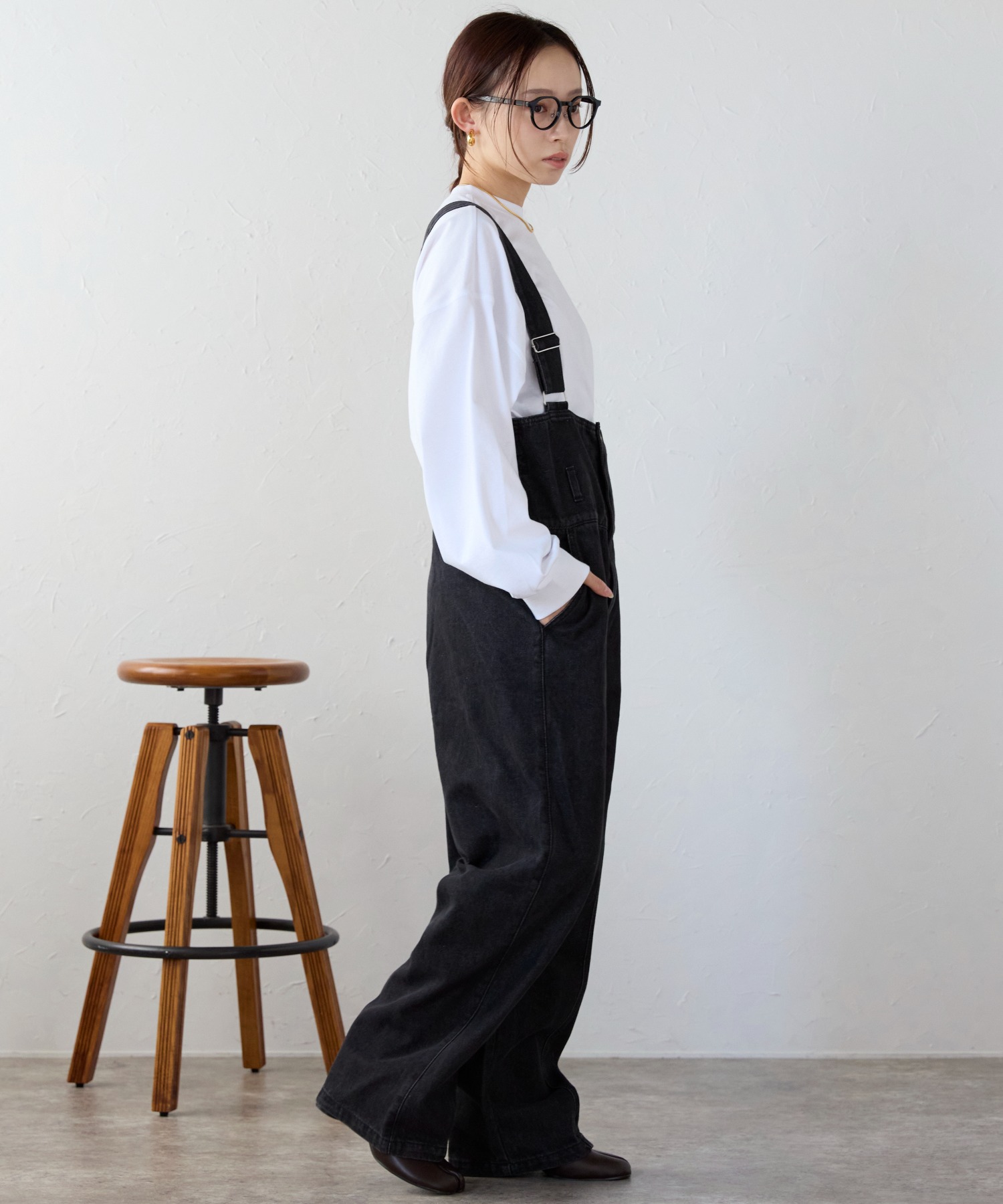 model:158㎝　着用サイズ:FREE