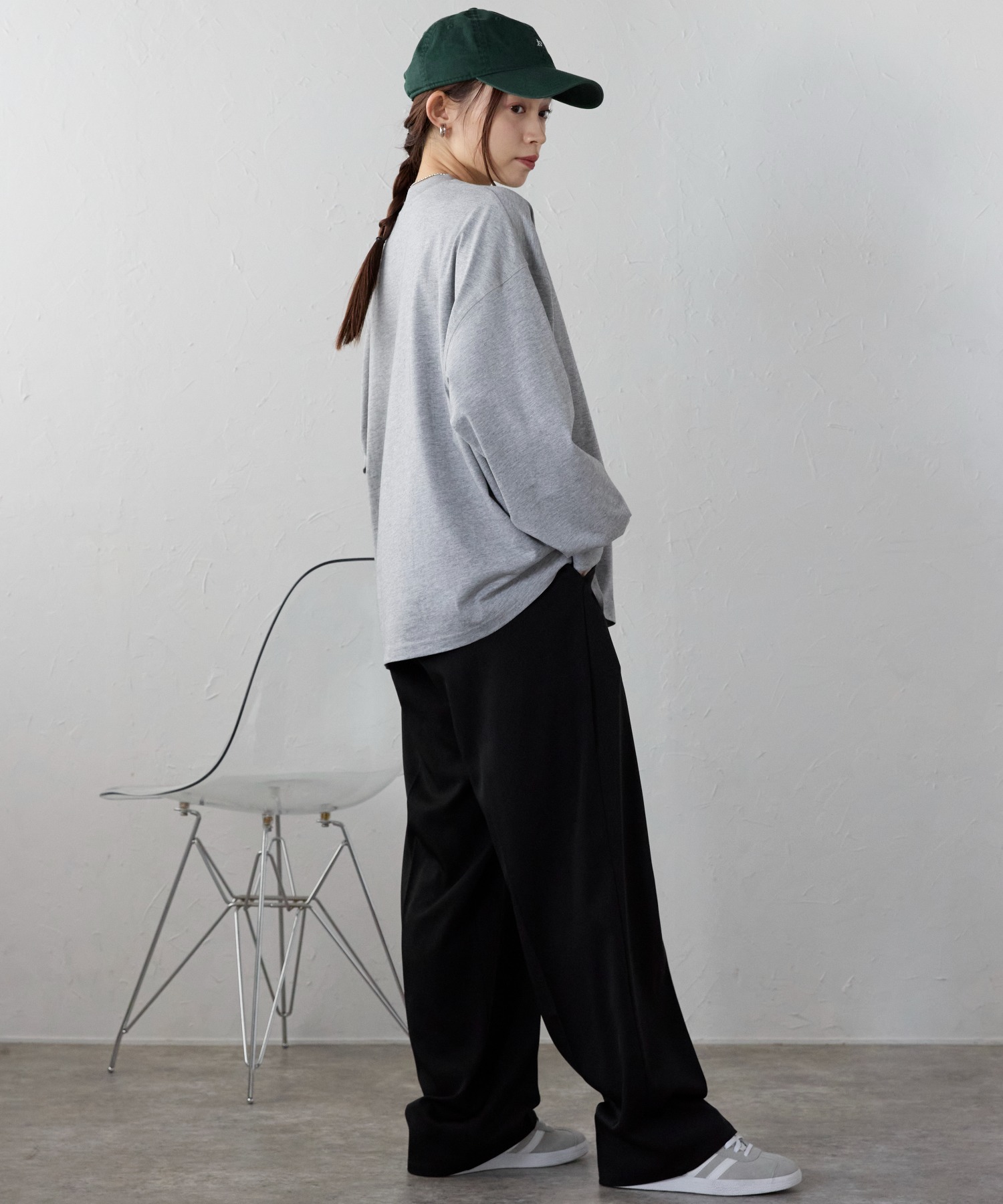model:158㎝　着用サイズ:FREE