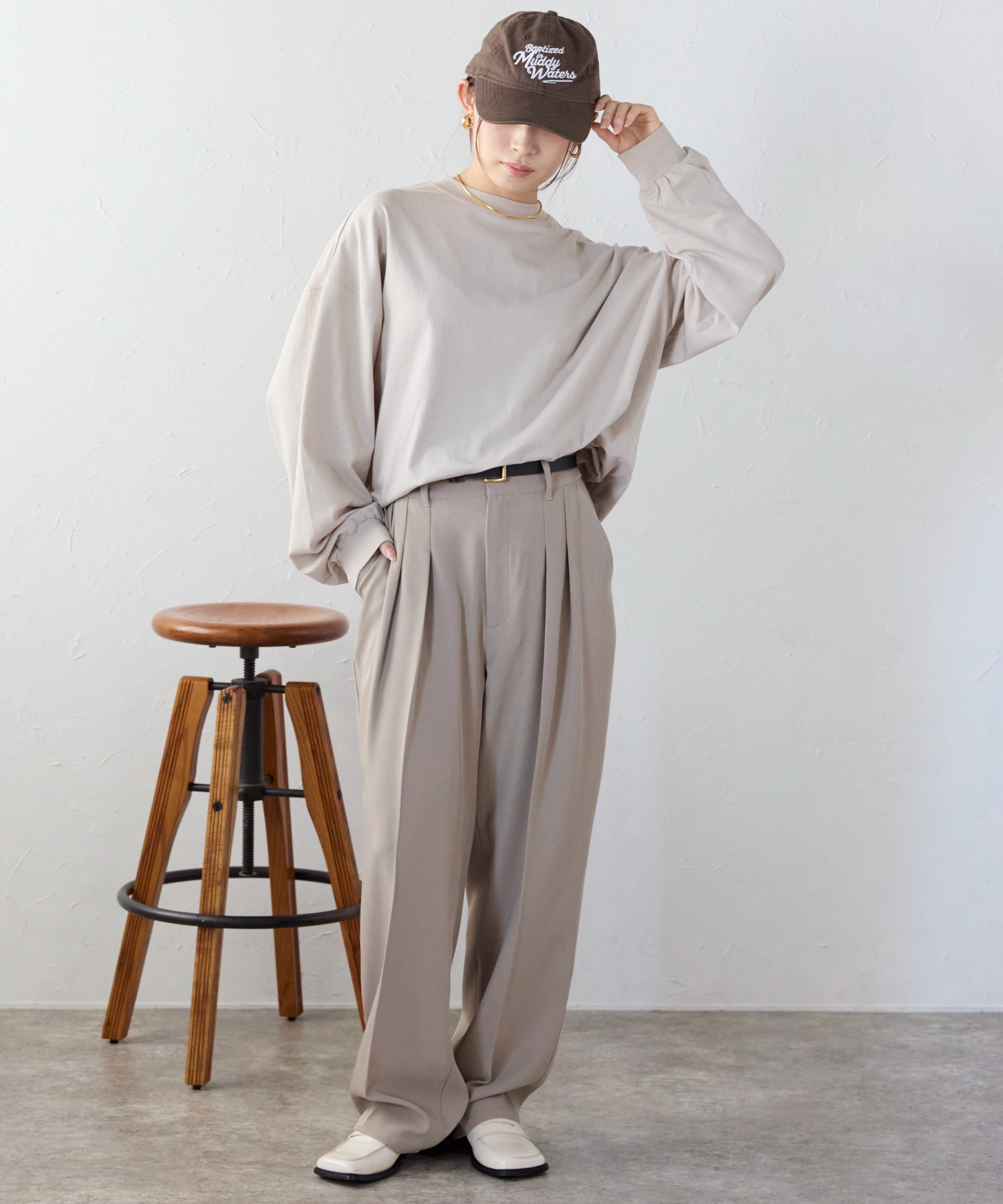 model:158㎝　着用サイズ:FREE