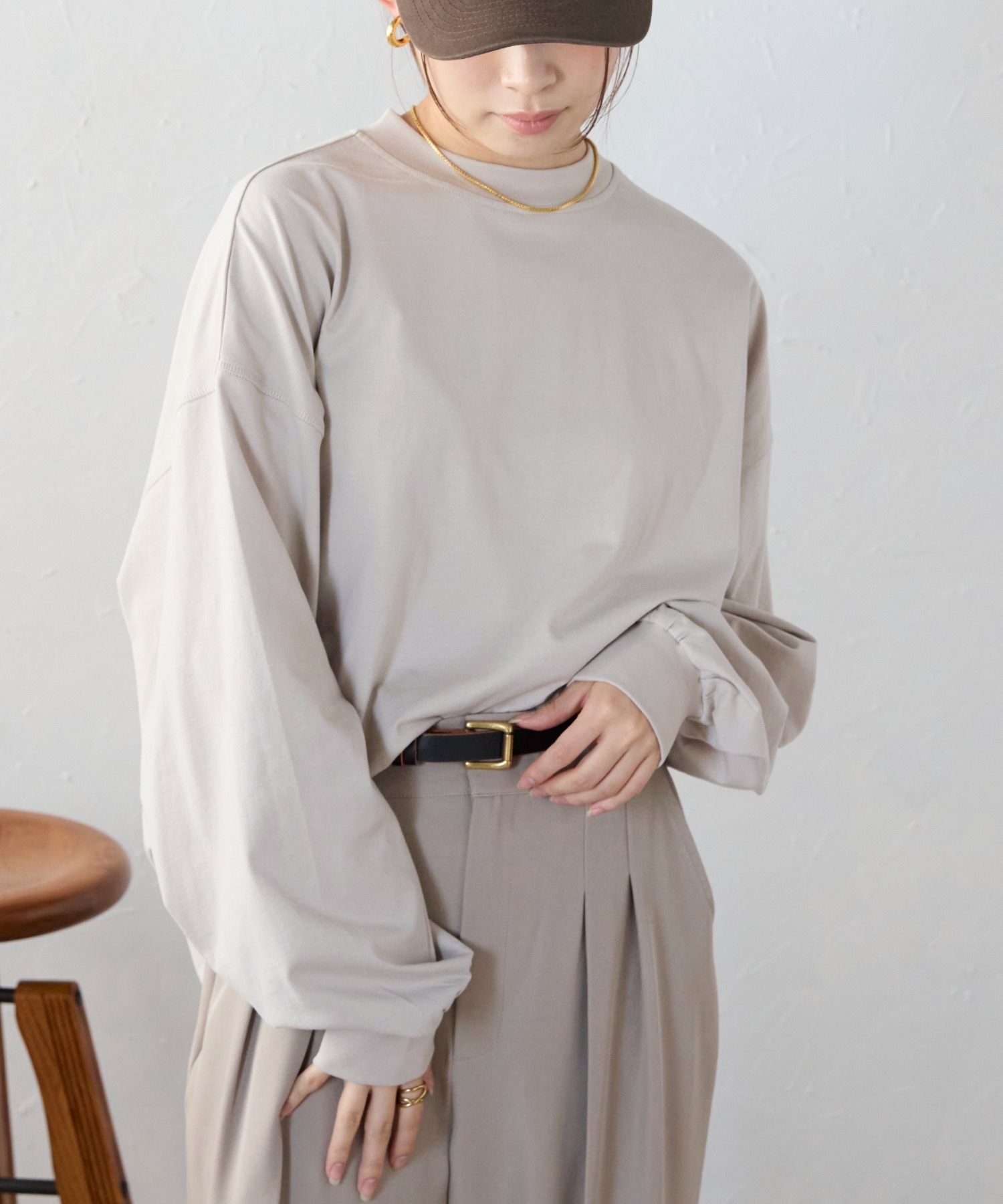 model:158㎝　着用サイズ:FREE