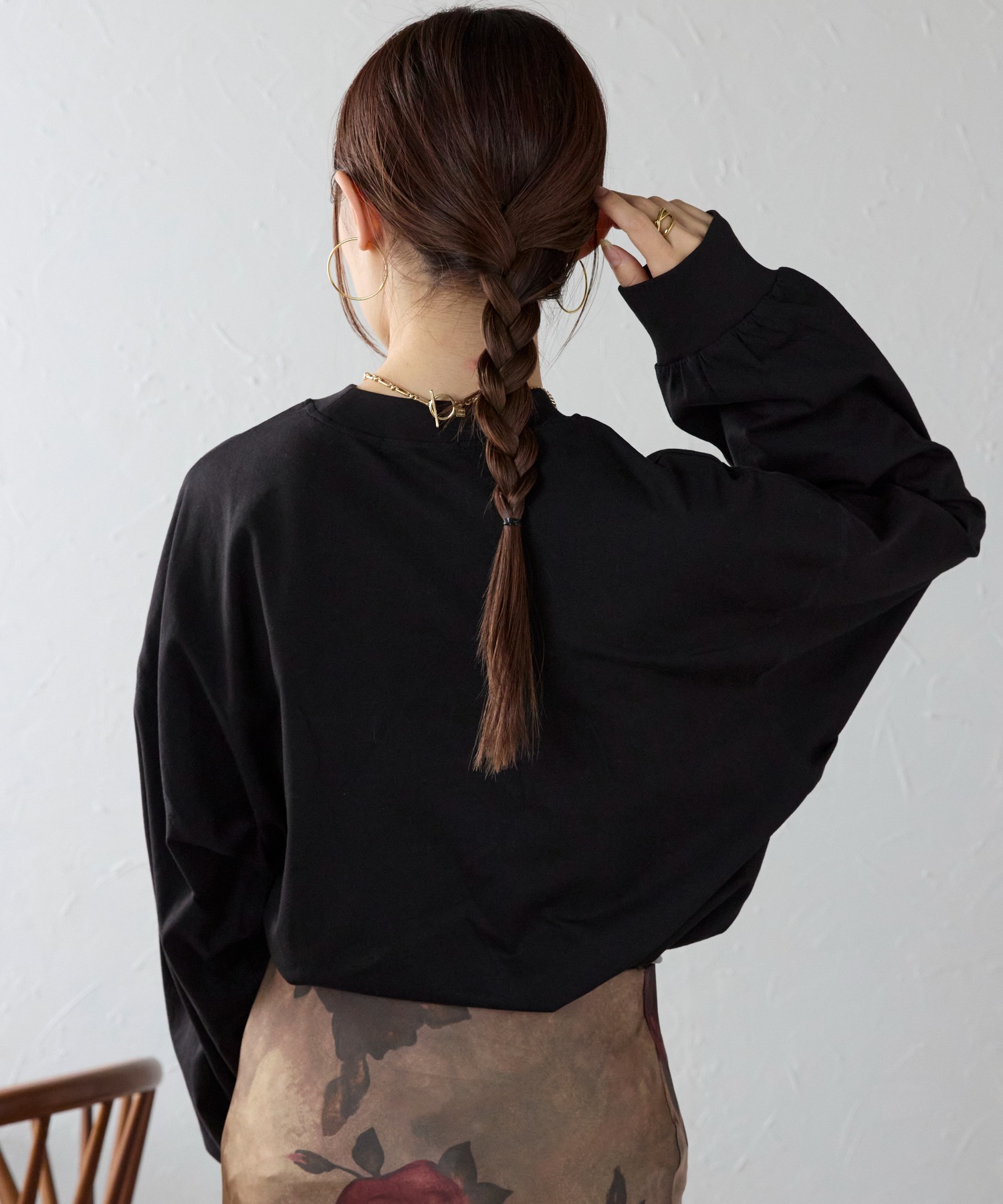 model:158㎝　着用サイズ:FREE