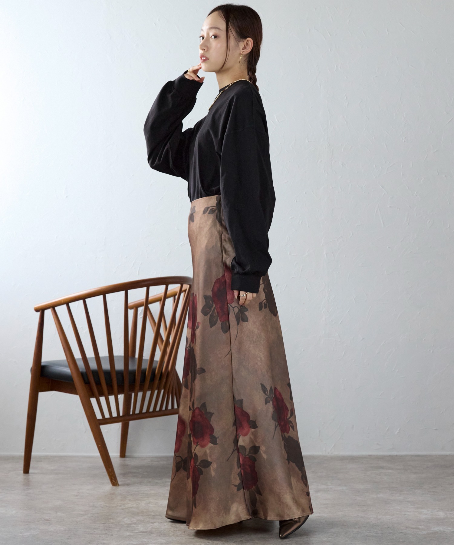 model:158㎝　着用サイズ:FREE