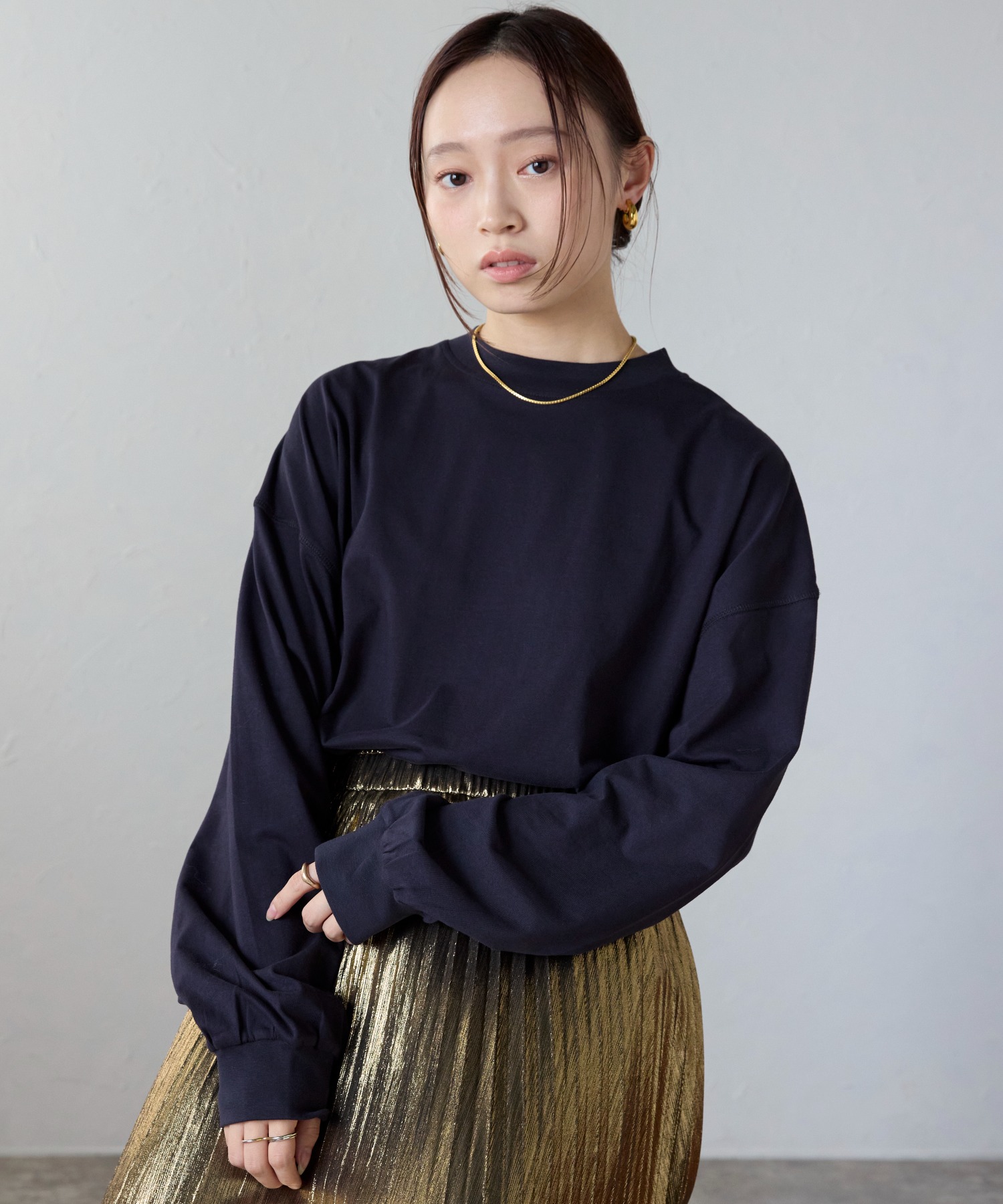 model:158㎝　着用サイズ:FREE