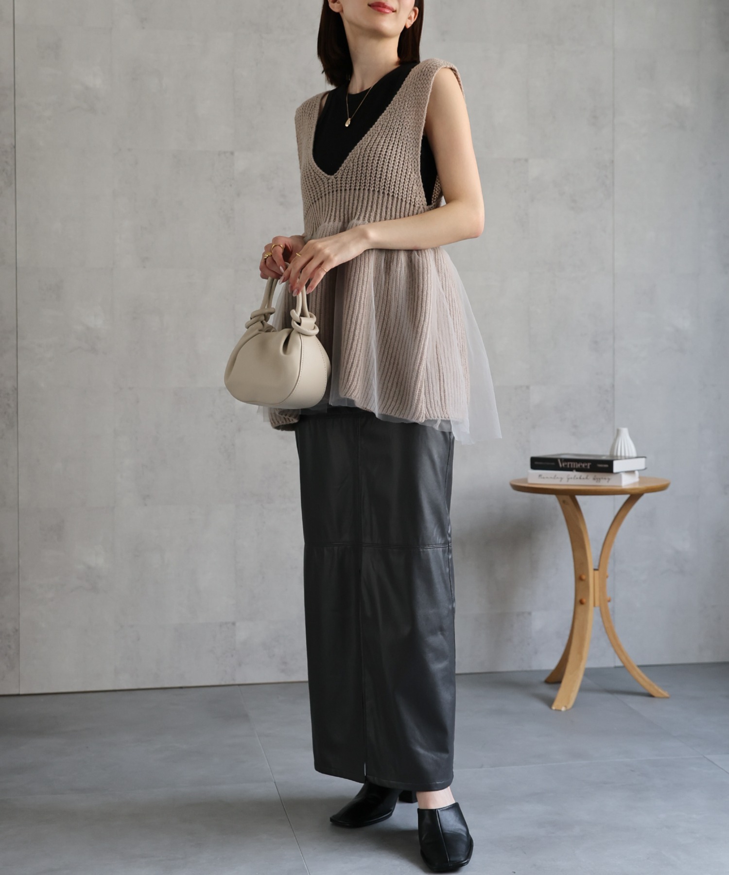 model：162cm 着用サイズ：F