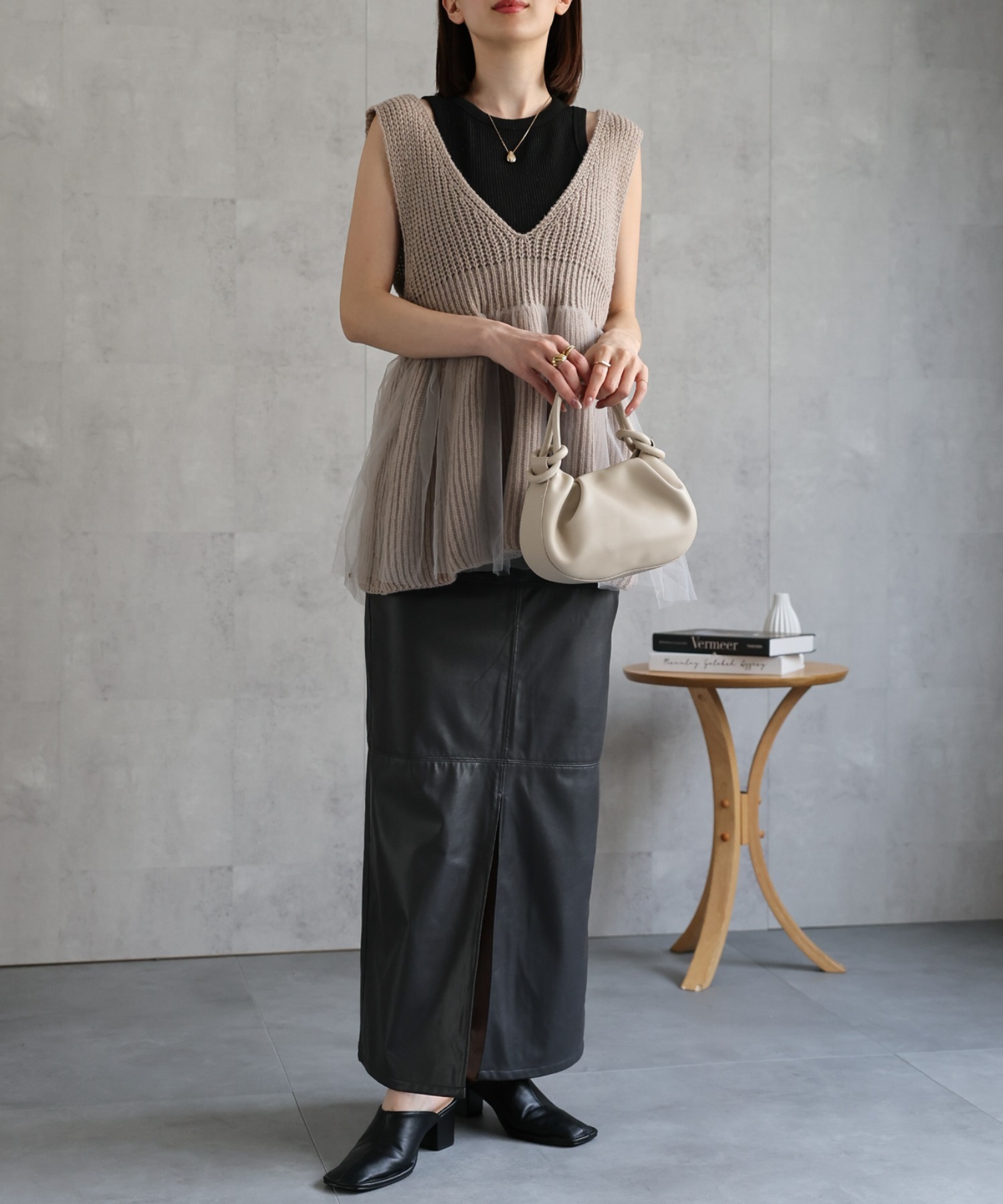 model：162cm 着用サイズ：F