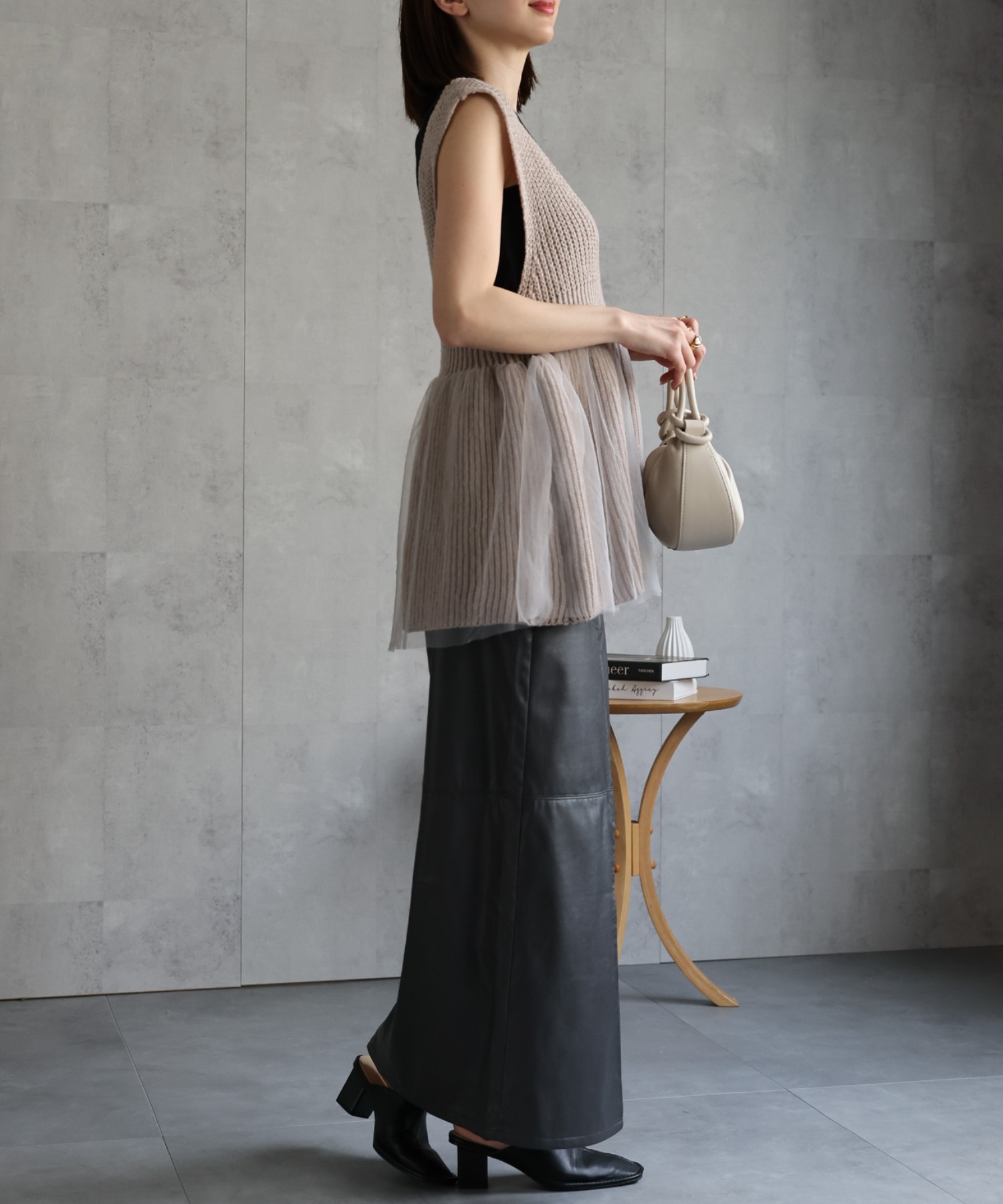 model：162cm 着用サイズ：F