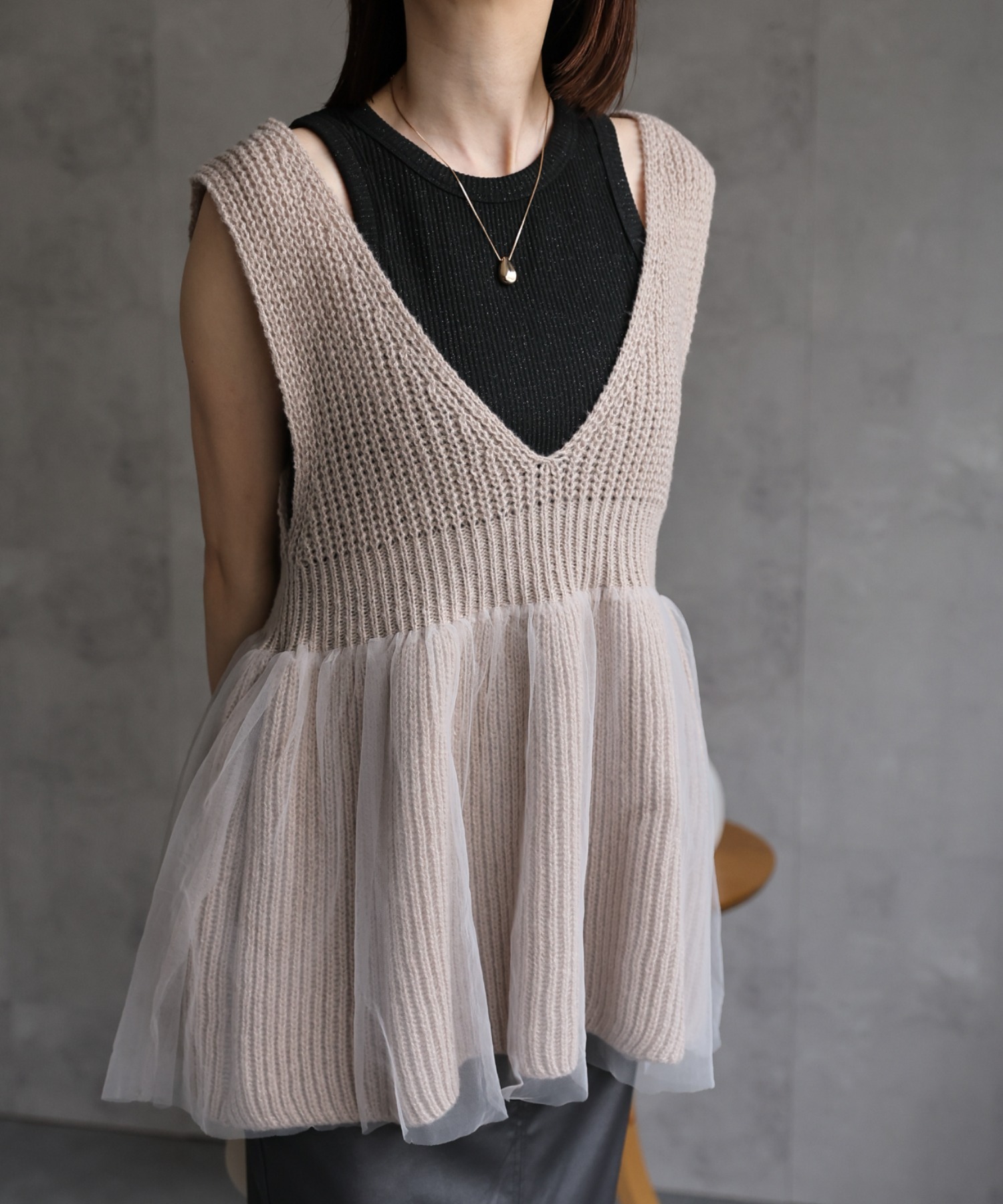 model：162cm 着用サイズ：F