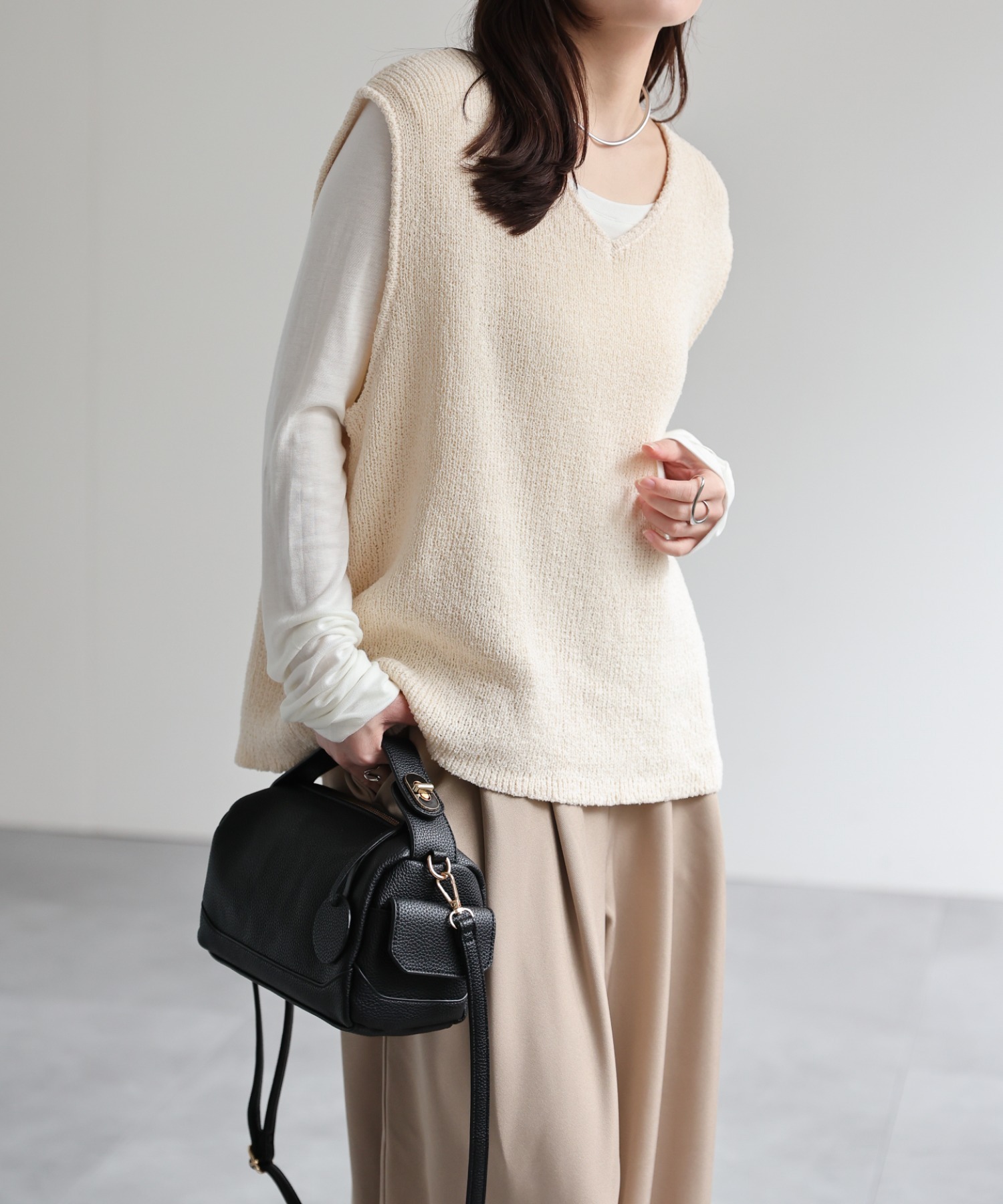 model：156cm 着用サイズ：FREE