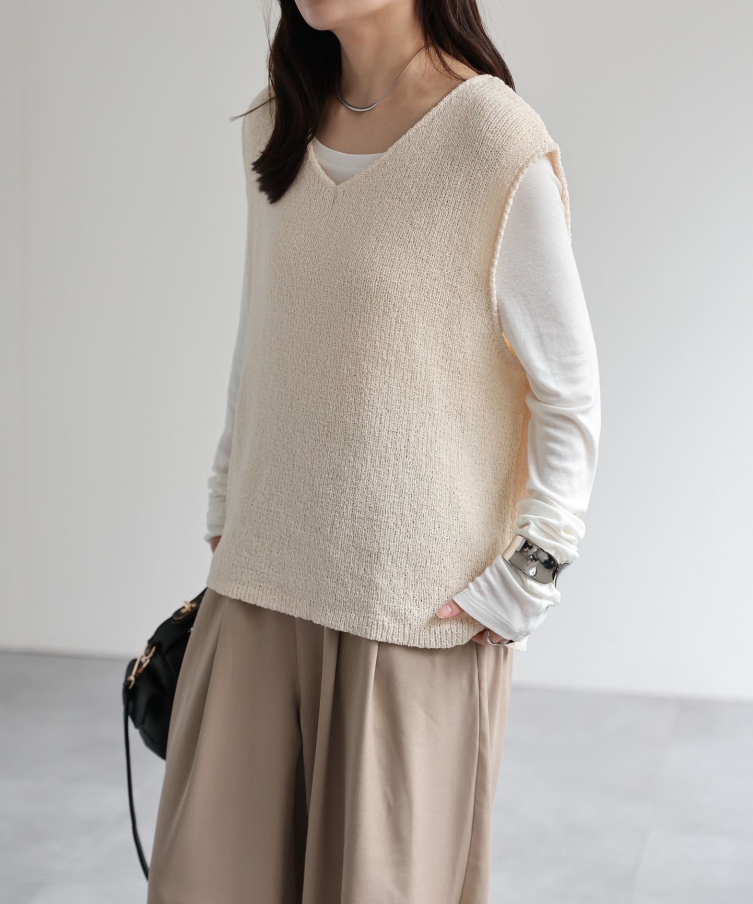 model：156cm 着用サイズ：FREE
