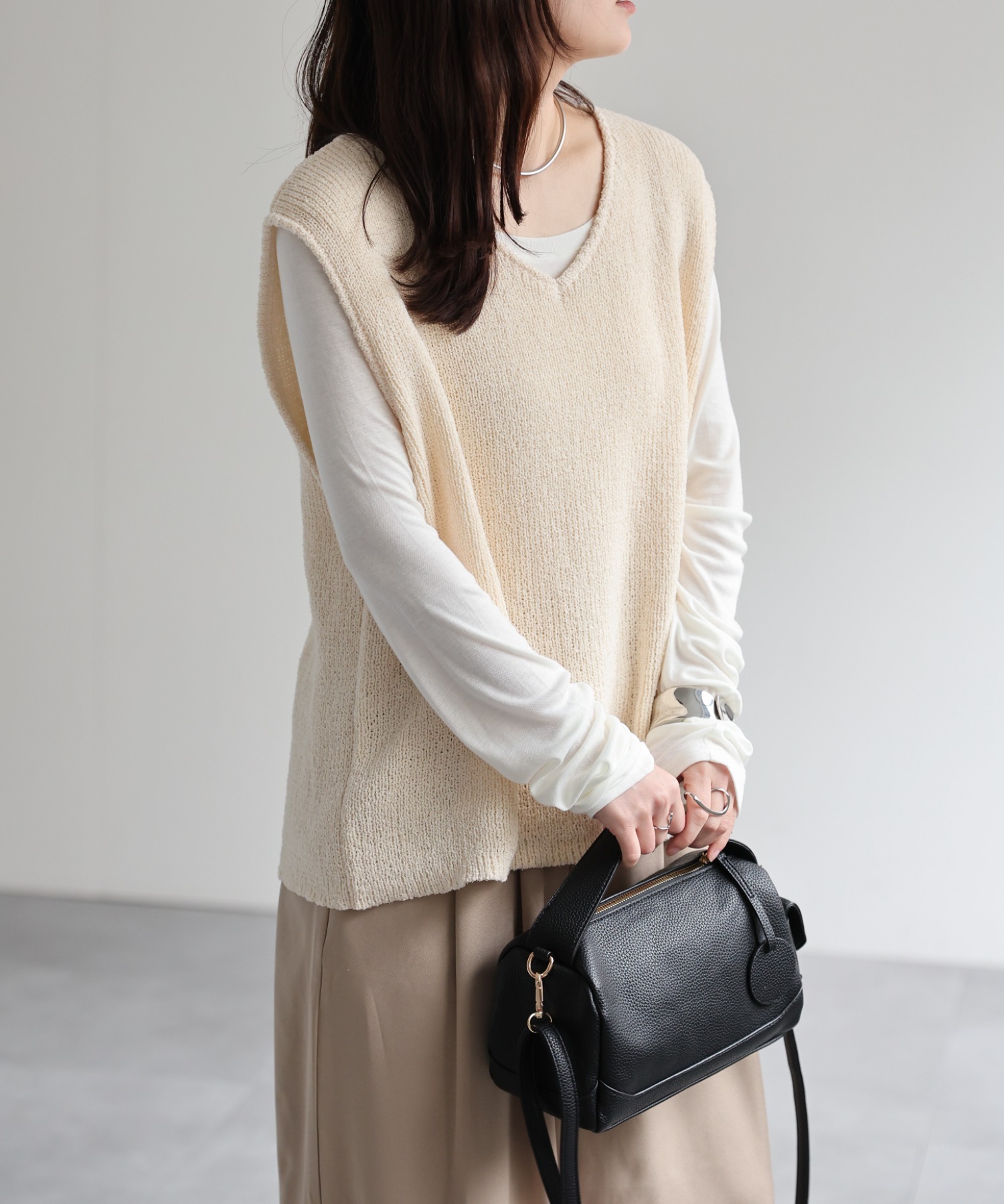 model：156cm 着用サイズ：FREE