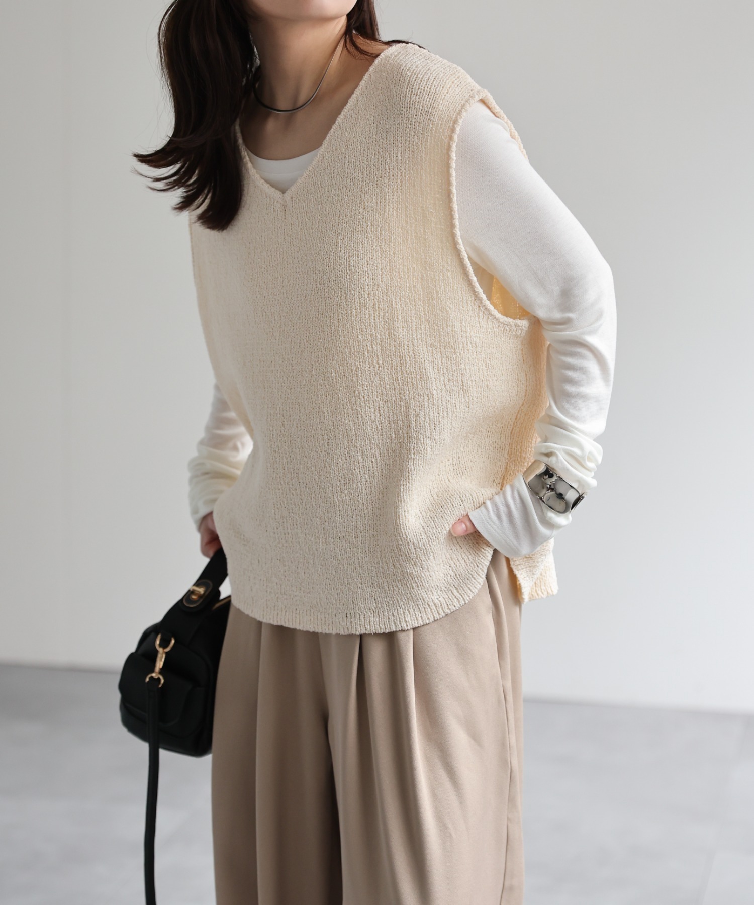 model：156cm 着用サイズ：FREE