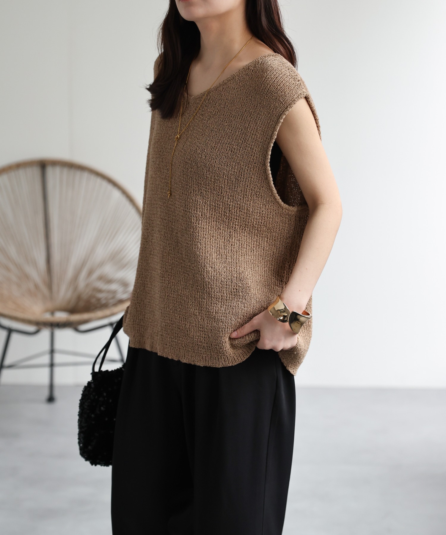 model：156cm 着用サイズ：FREE