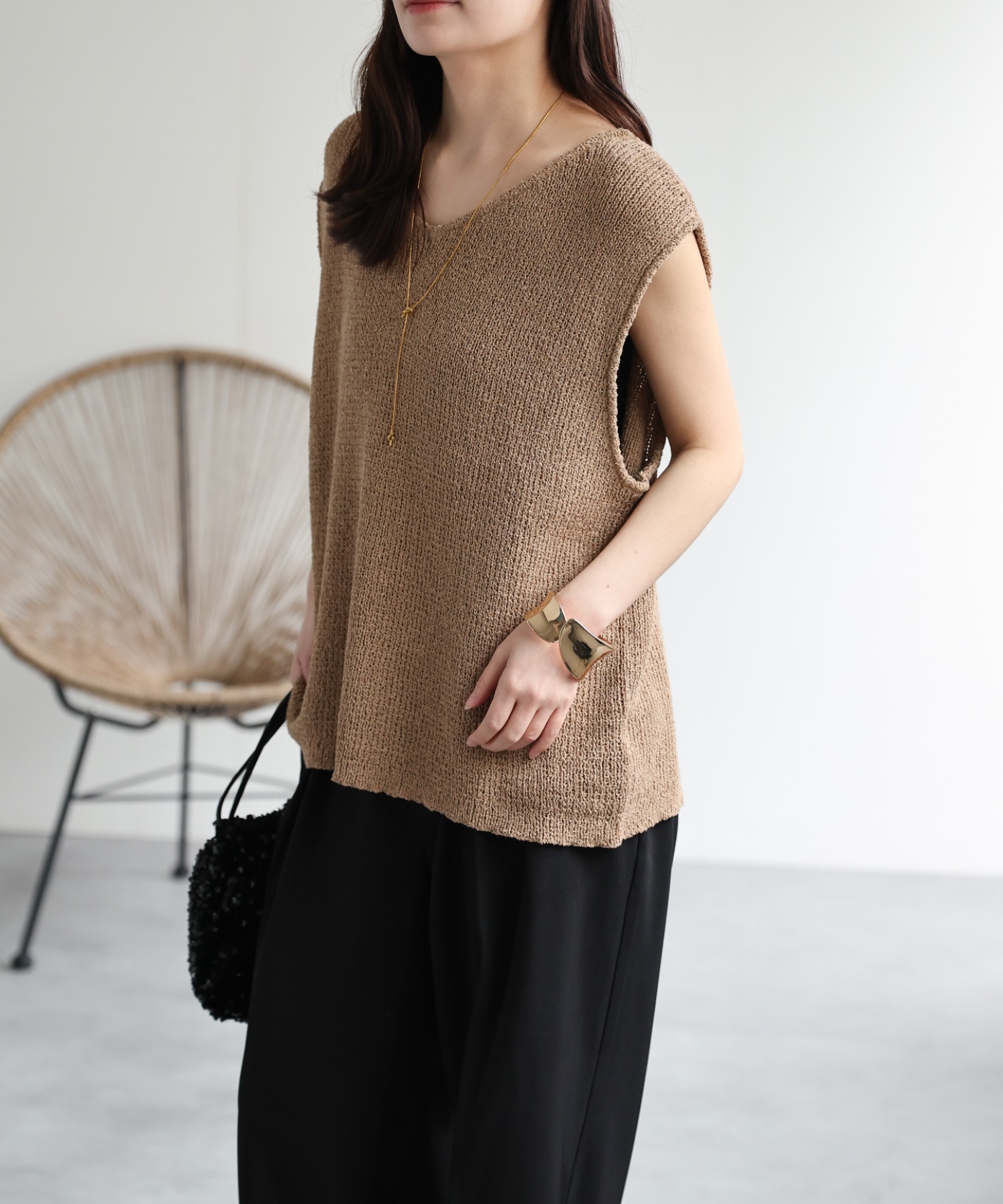 model：156cm 着用サイズ：FREE