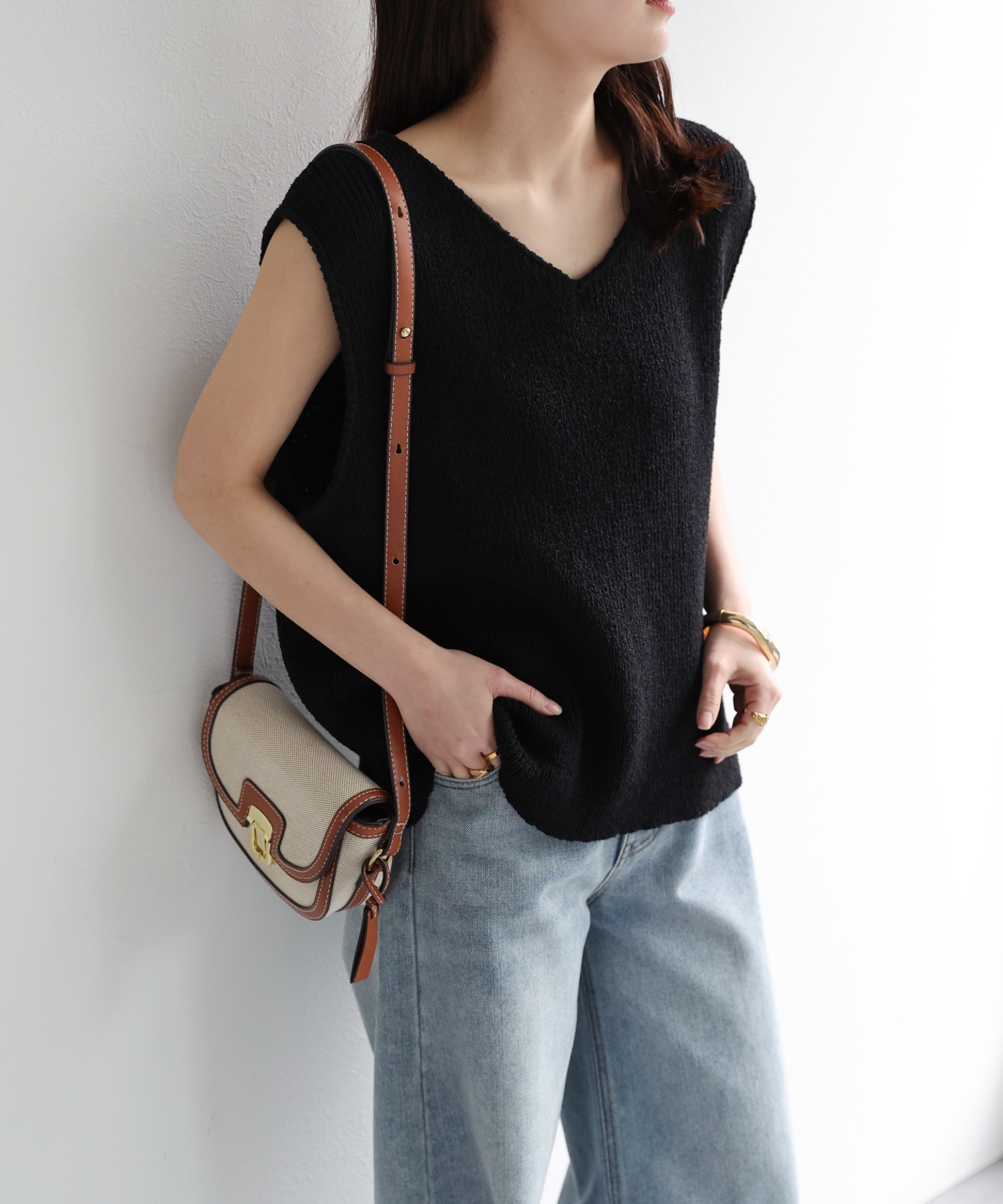 model：156cm 着用サイズ：FREE
