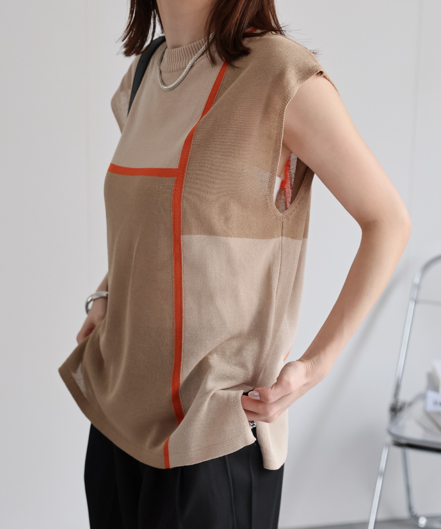 model：162㎝着用サイズ：F