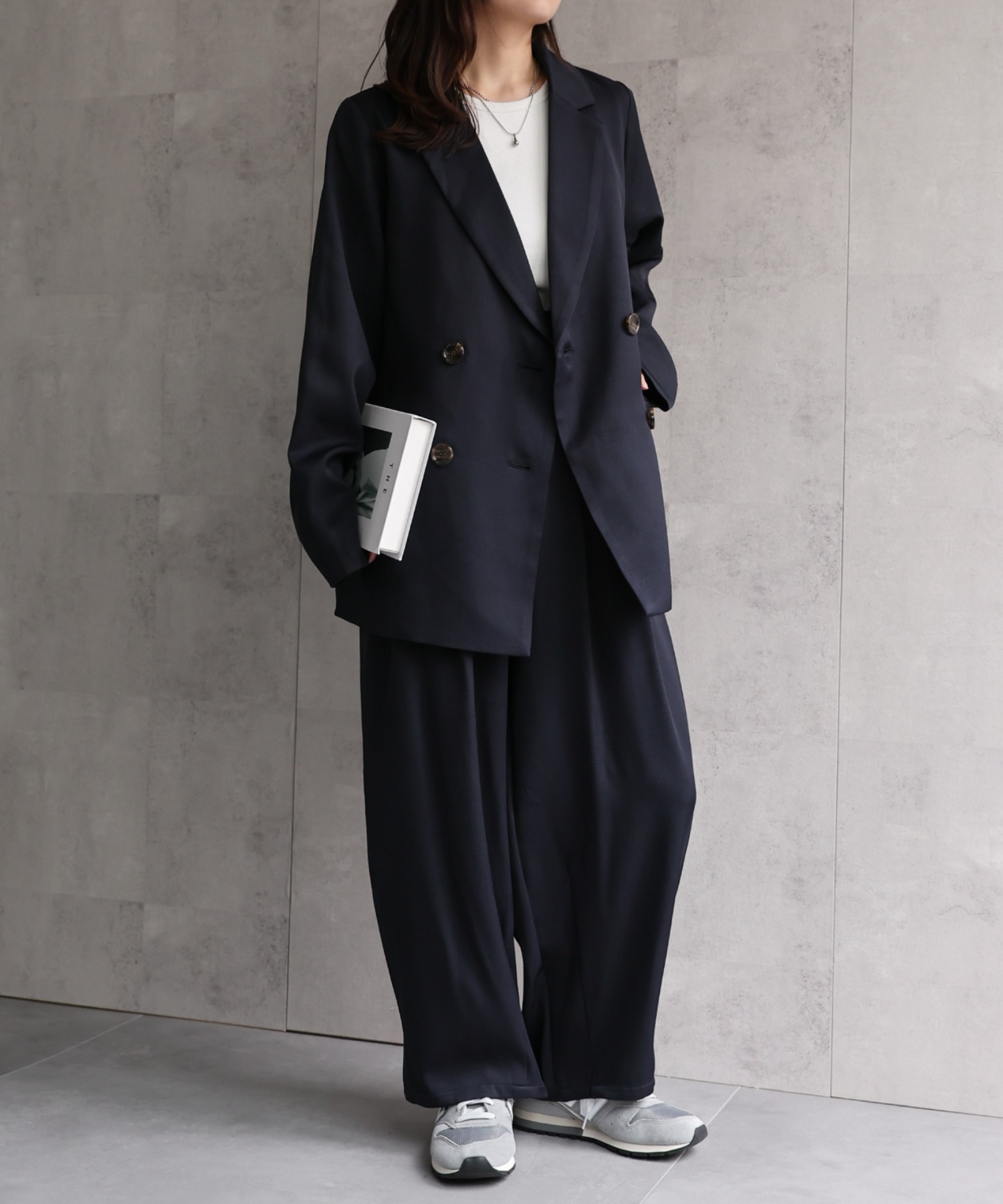 model：156cm 着用サイズ：MEDIUM