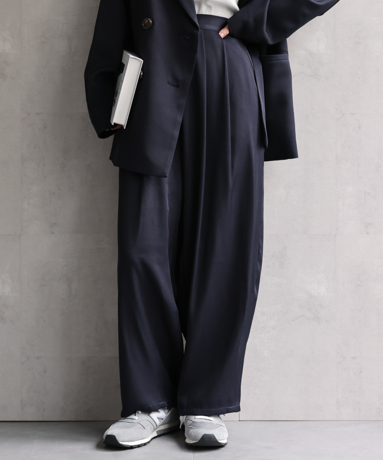 model：156cm 着用サイズ：MEDIUM