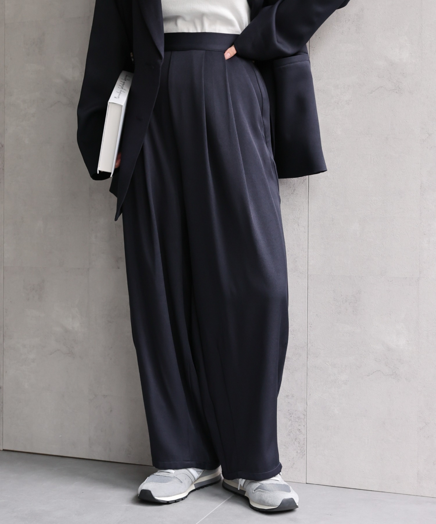 model：156cm 着用サイズ：MEDIUM