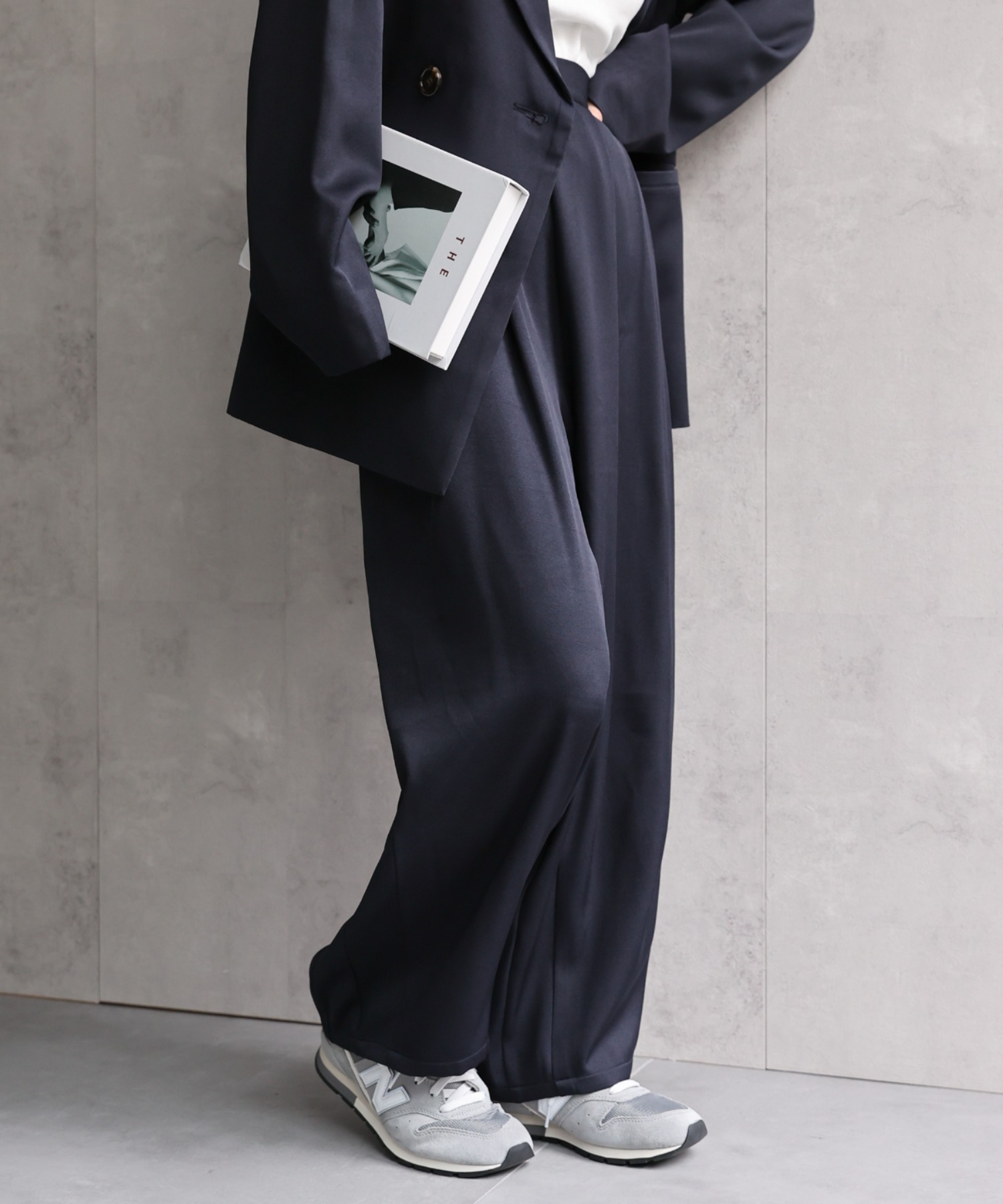 model：156cm 着用サイズ：MEDIUM