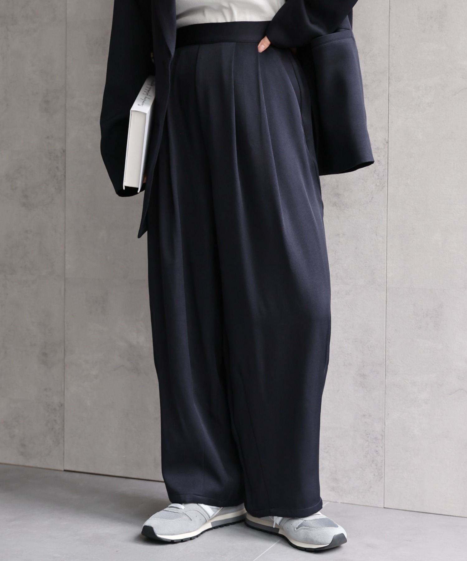 model：156cm 着用サイズ：MEDIUM