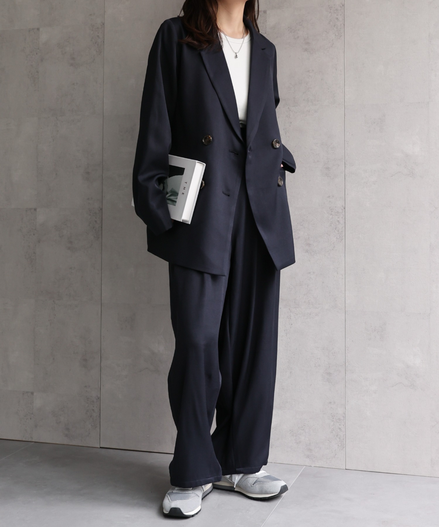model：156cm 着用サイズ：MEDIUM