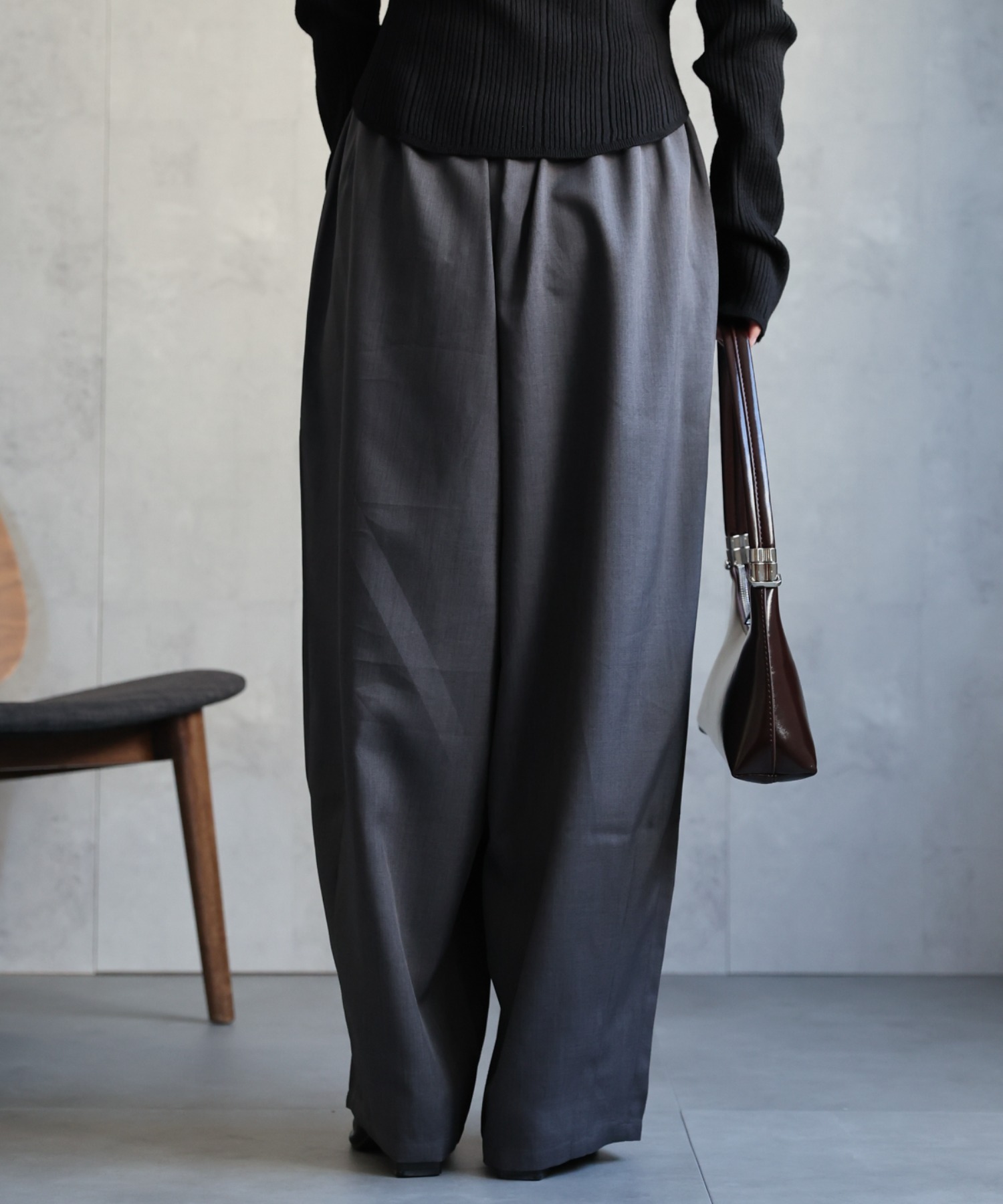 model：156cm 着用サイズ：MEDIUM