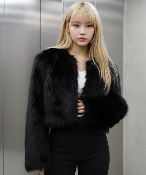 A'GEM/9 × .kom 『.KOMZ/ドットケーオーエムゼット』Glam Faux Fur