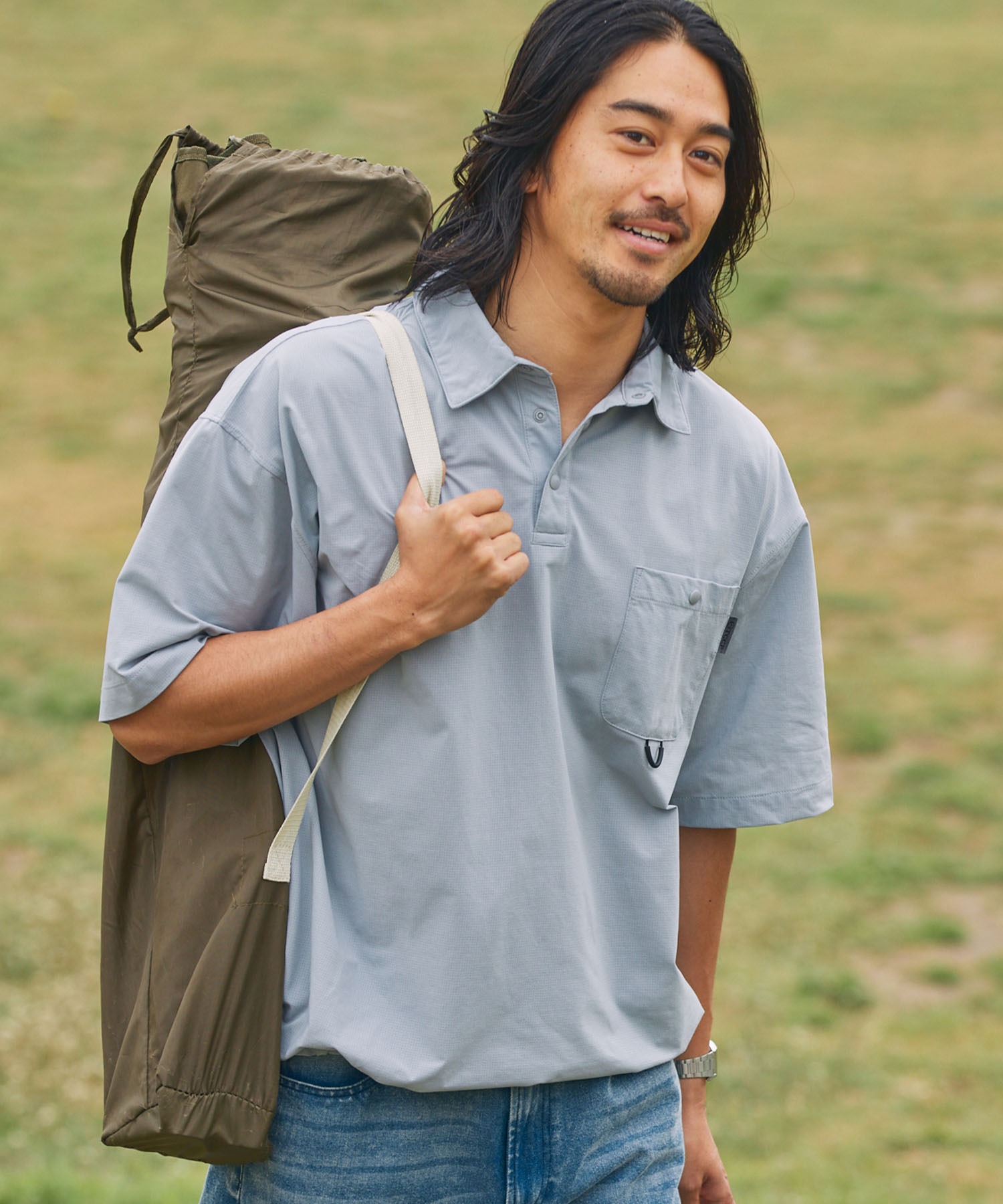 エカーズウェア　半袖(M) EPIX AIRシリーズ】＜セットアップ対応＞ボックスシルエット ドロー