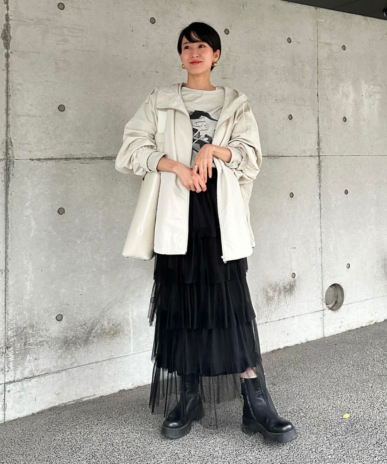 model：H157 着用サイズ：FREE