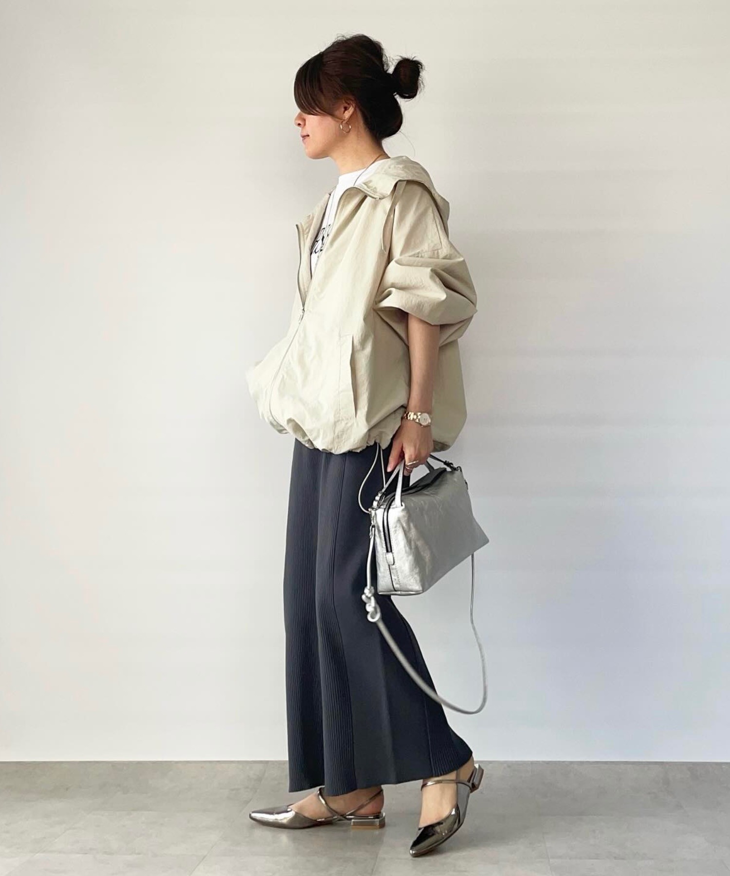 model：H158 着用サイズ：FREE