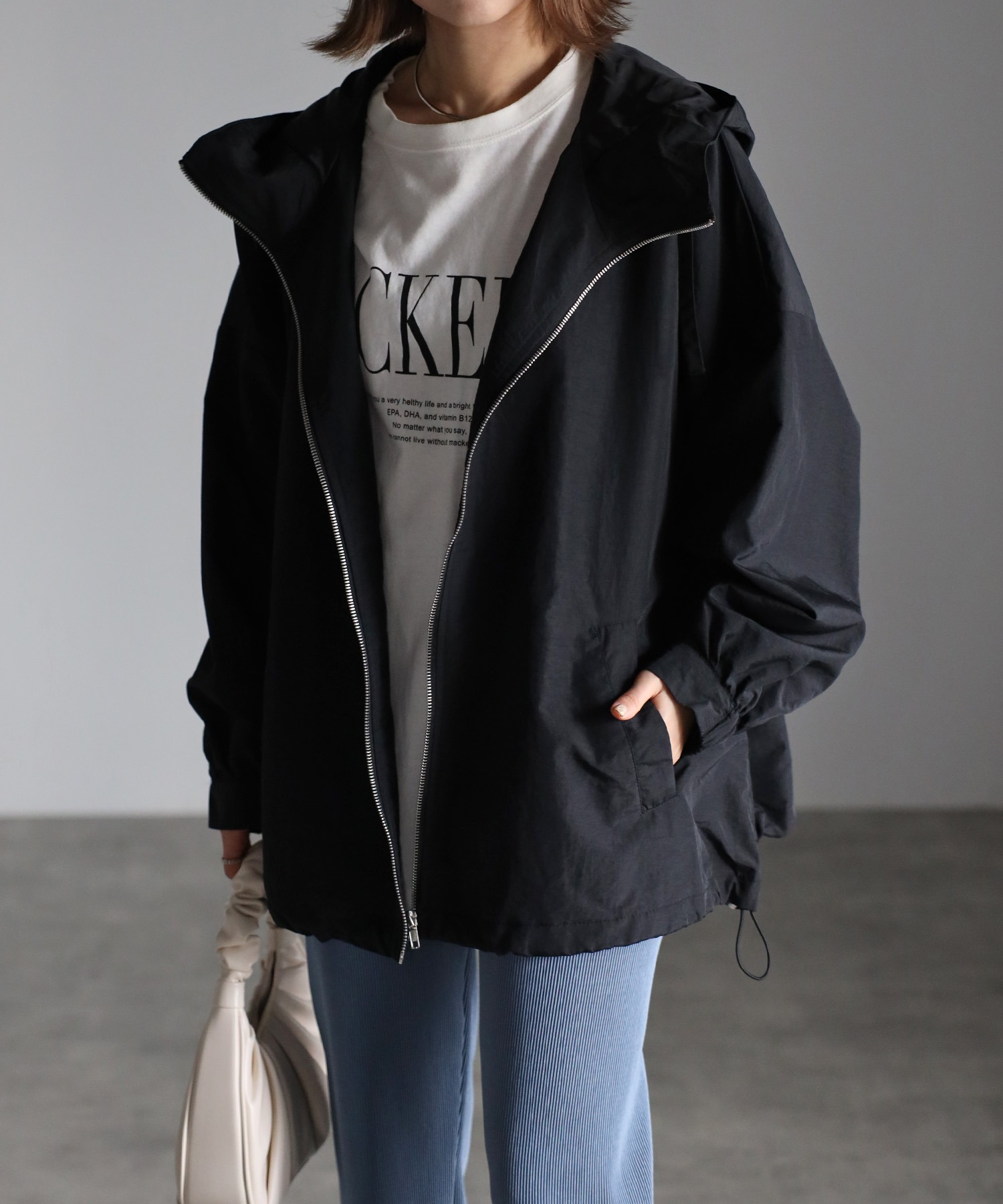 model：H158 着用サイズ：FREE