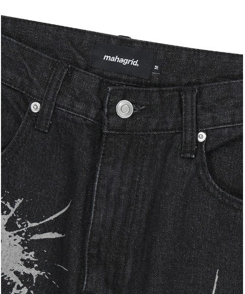 mahagrid/マハグリッド』BULLET MARK DENIM PANT/バレットマーク