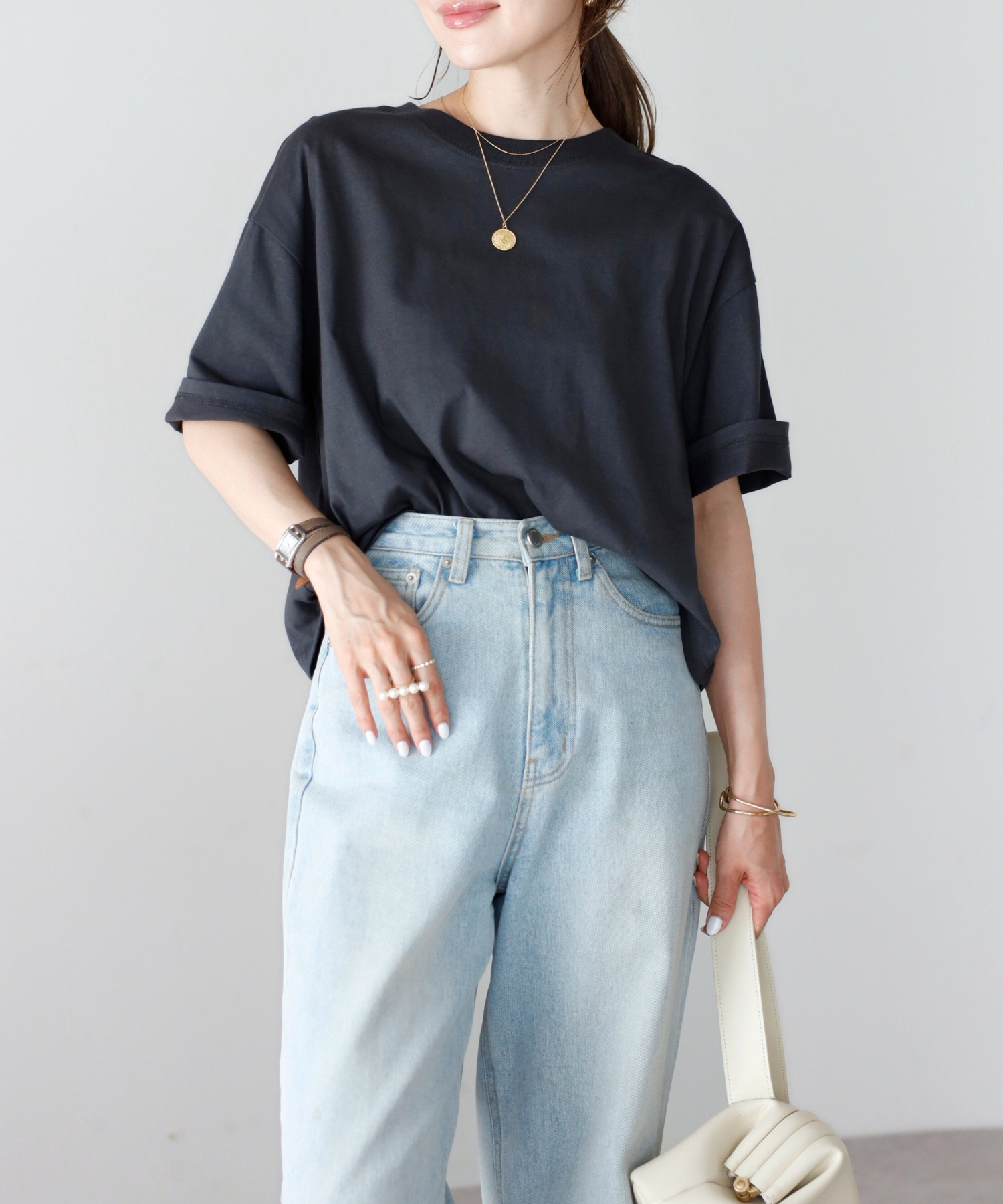 model：H165 着用サイズ：FREE