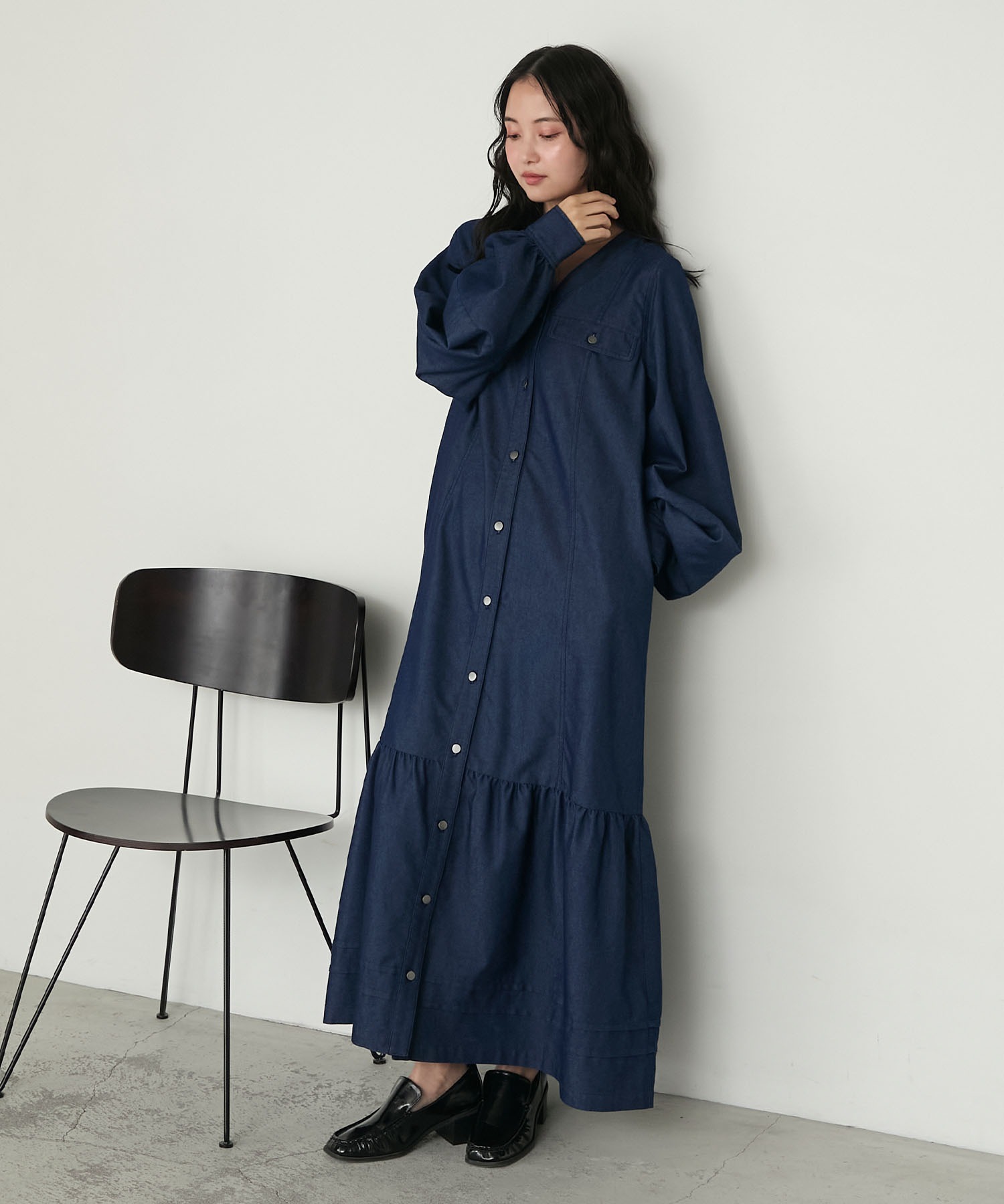 アトリエgg デニムワンピース ステッチデニムワンピ – BUNNY APARTMENT