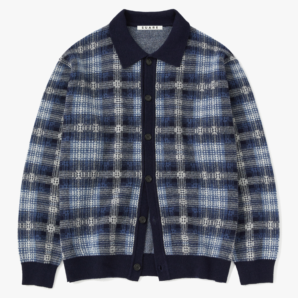 Old Crozet Check Cardigan — вязаный кардиган Neivy