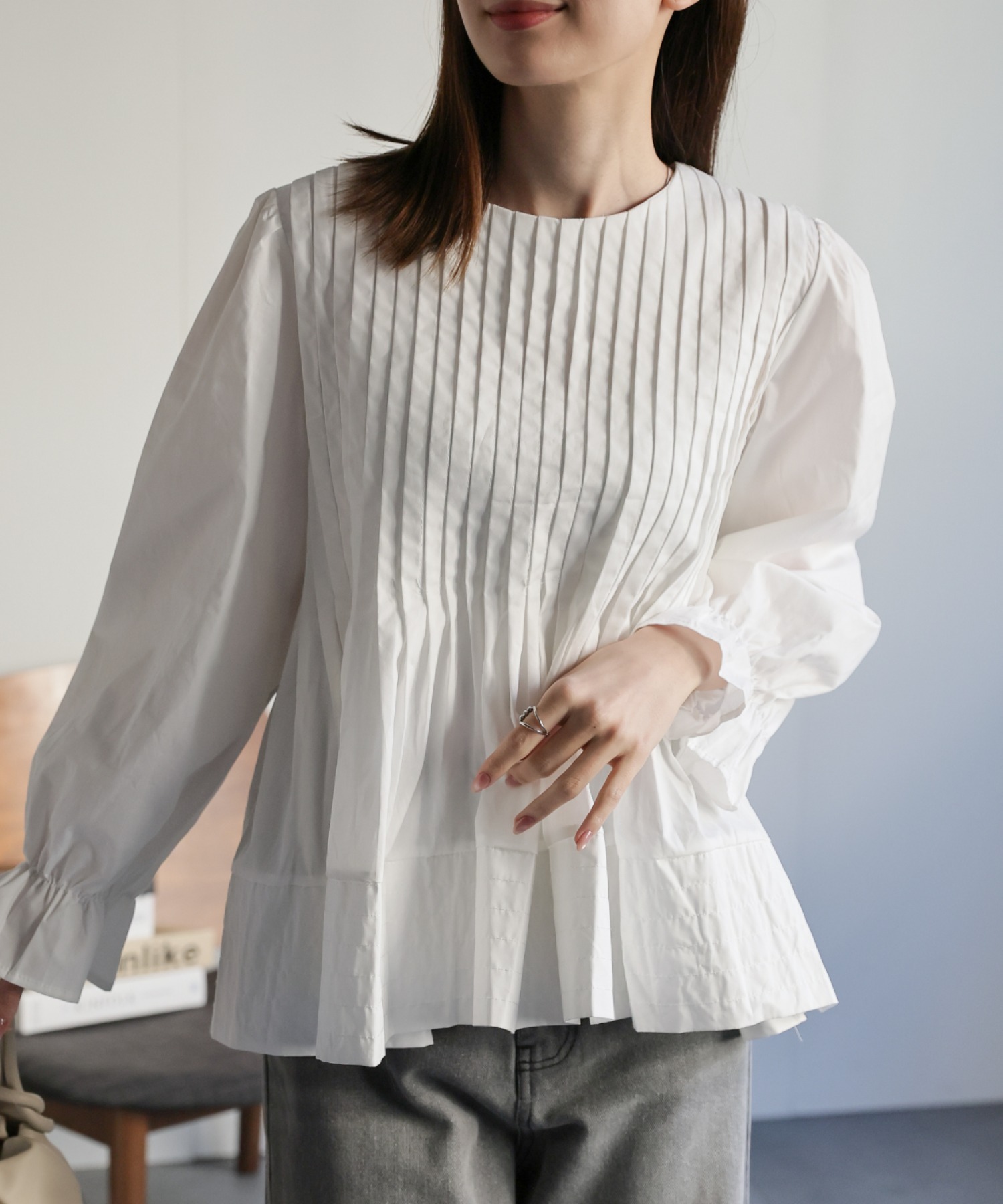 model:162cm　着用サイズ:F