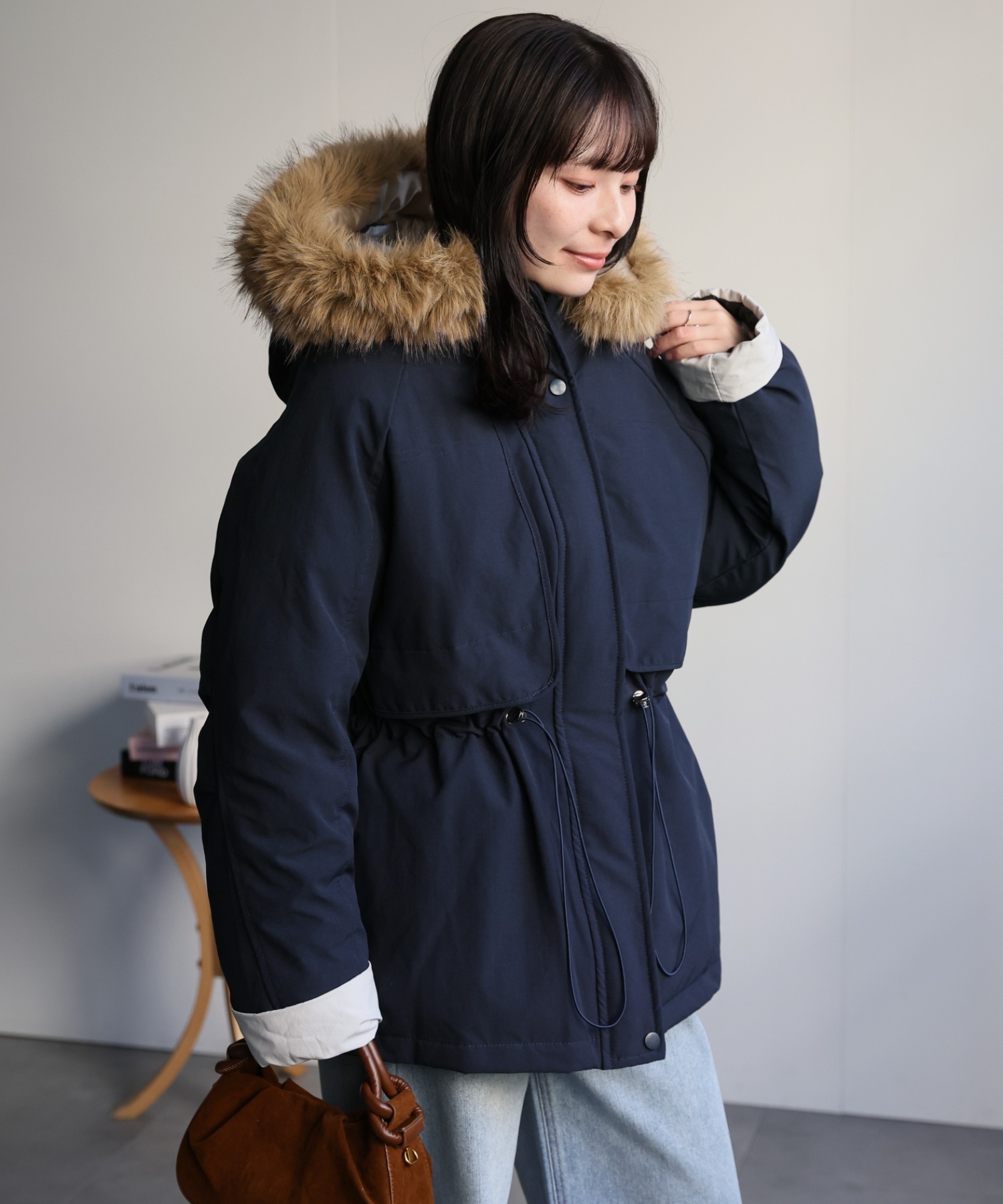 model：156cm　着用サイズ：FREE