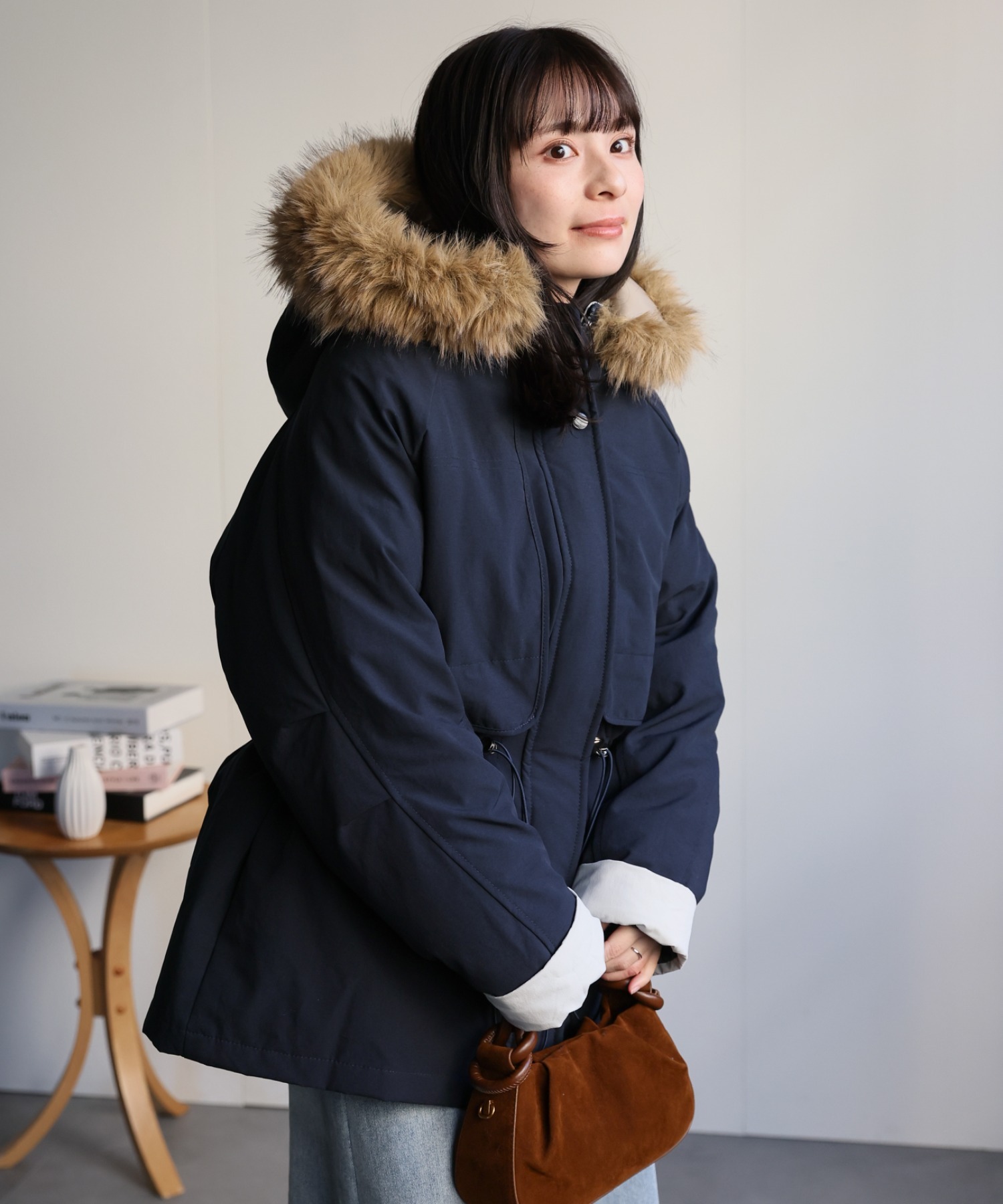 model：156cm　着用サイズ：FREE