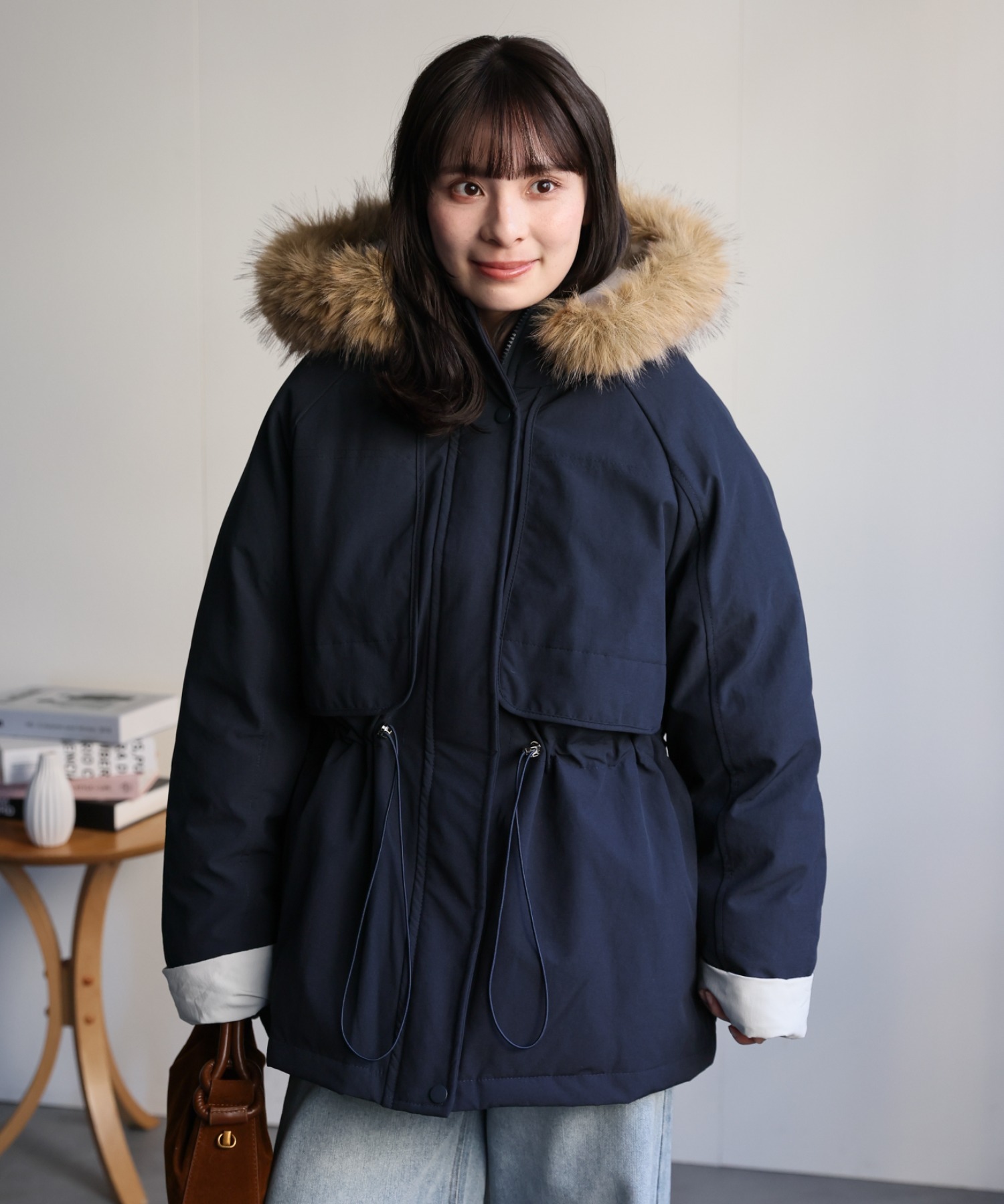 model：156cm　着用サイズ：FREE
