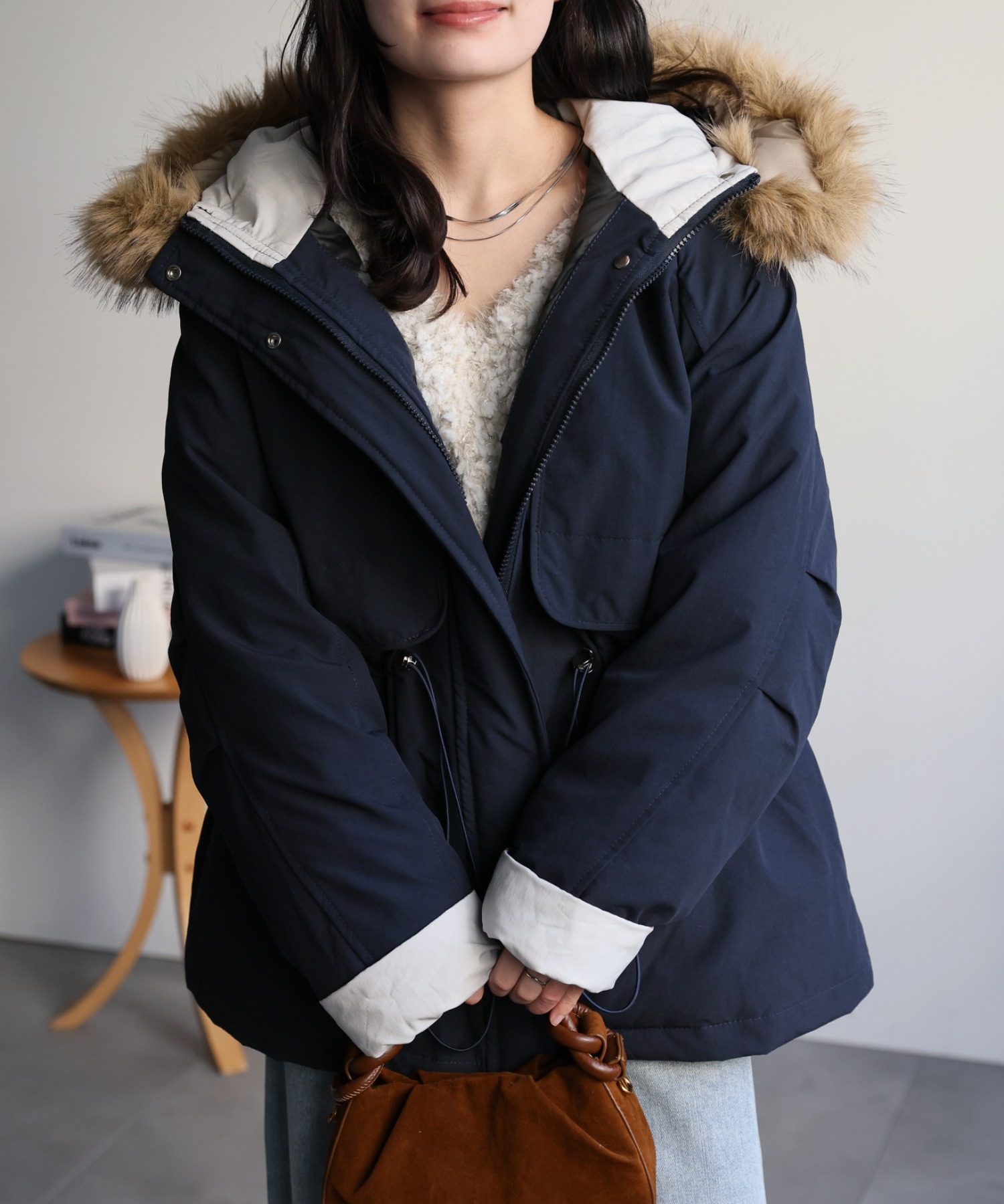 model：156cm　着用サイズ：FREE