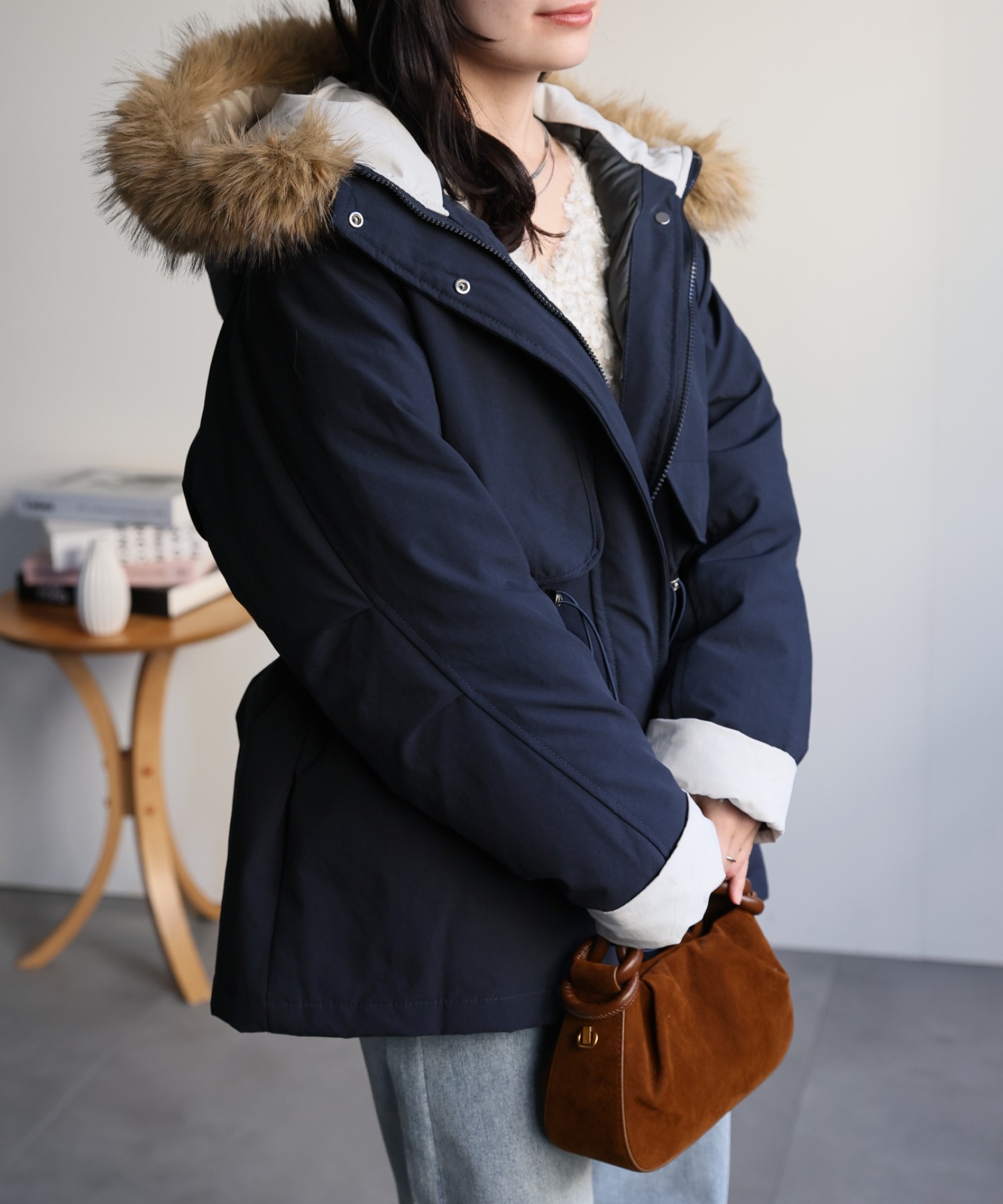model：156cm　着用サイズ：FREE