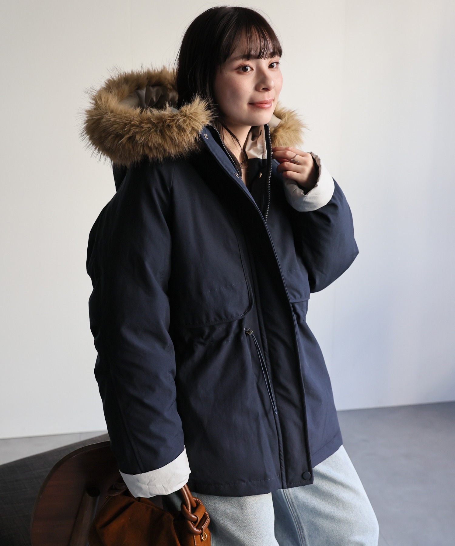 model：156cm　着用サイズ：FREE