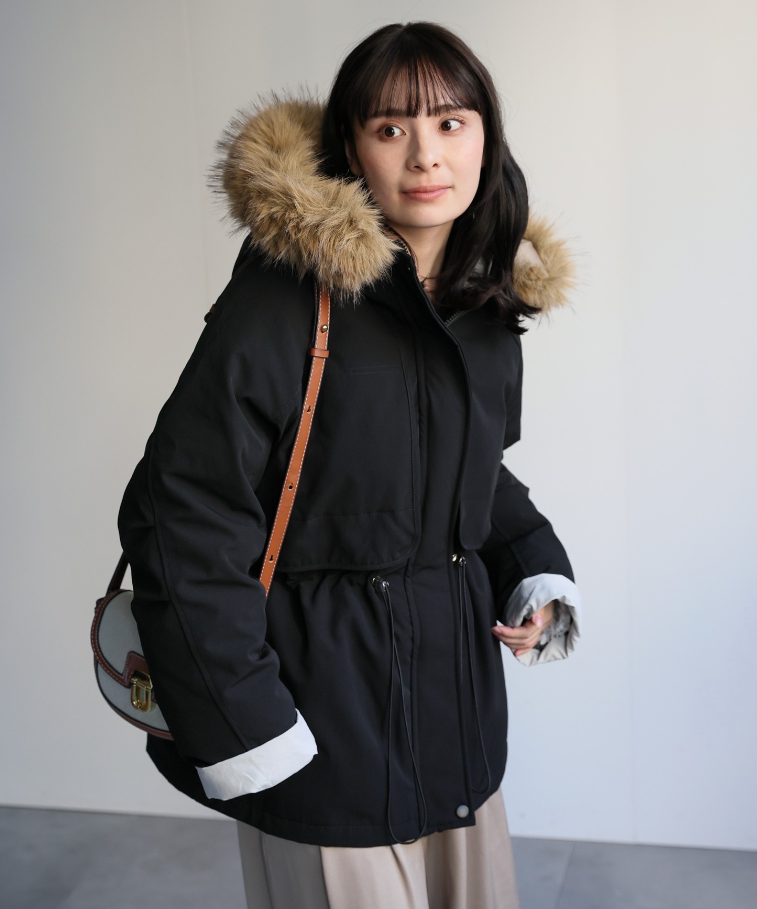 model：156cm　着用サイズ：FREE